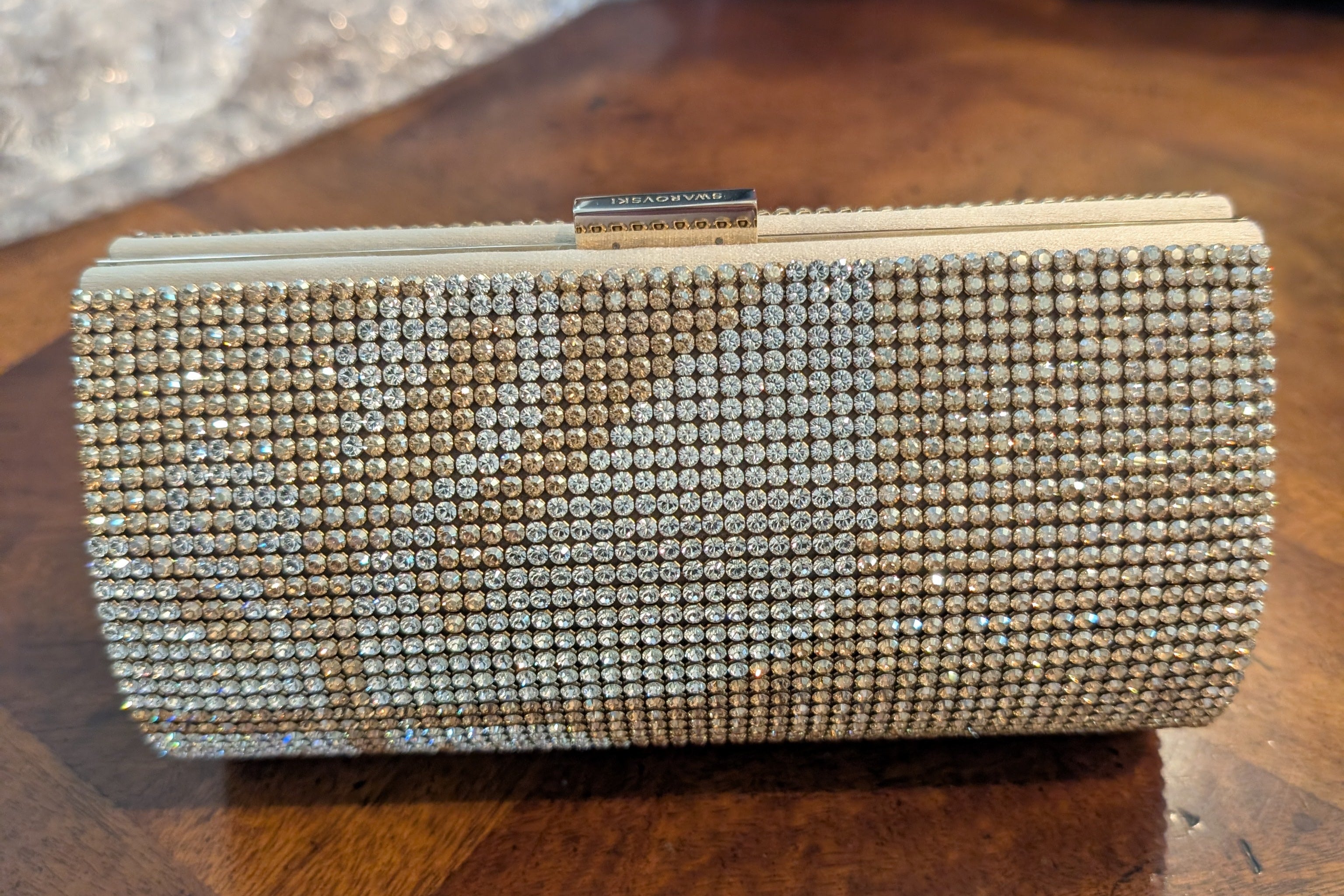 Swarovski Crystal-Encrusted Clutch Bag