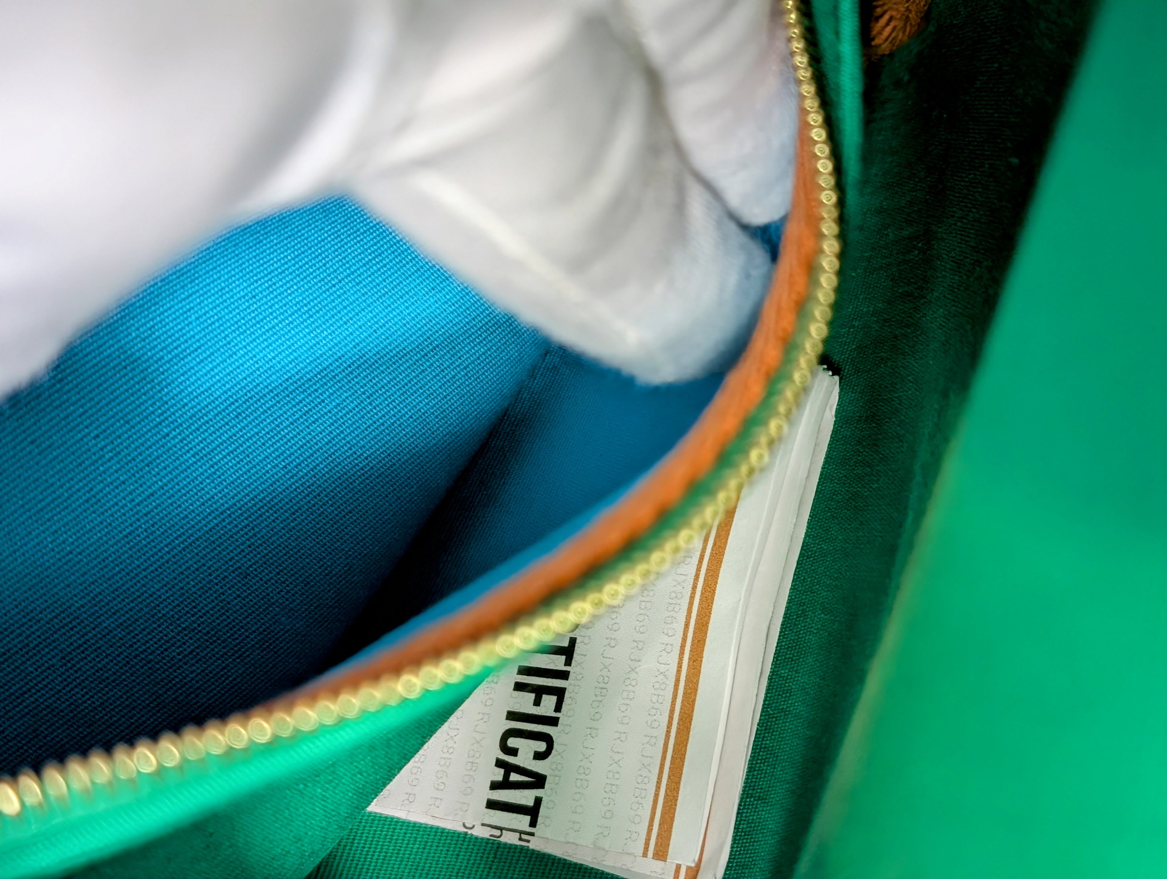 Hermes Blue and Green Herbag Zip 31
