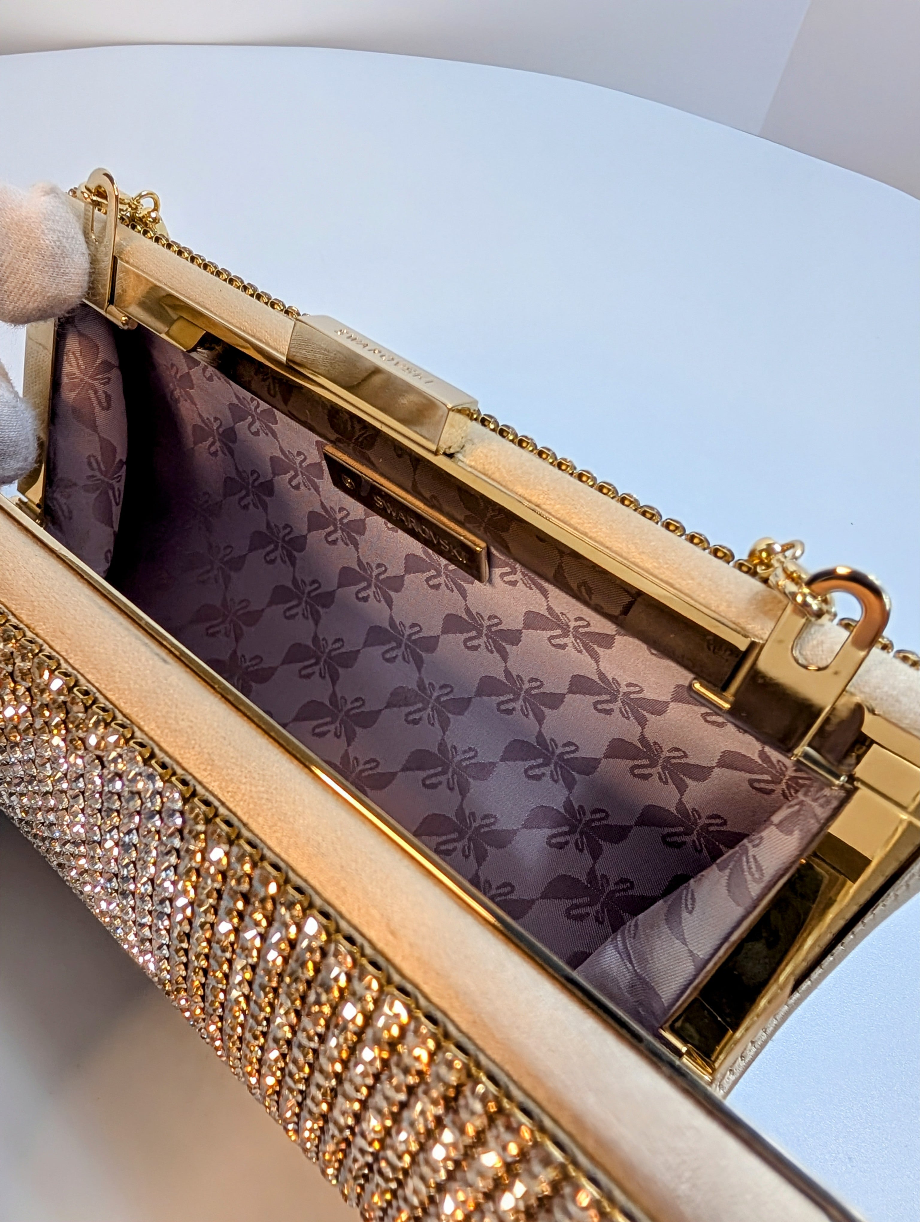 Swarovski Crystal-Encrusted Clutch Bag