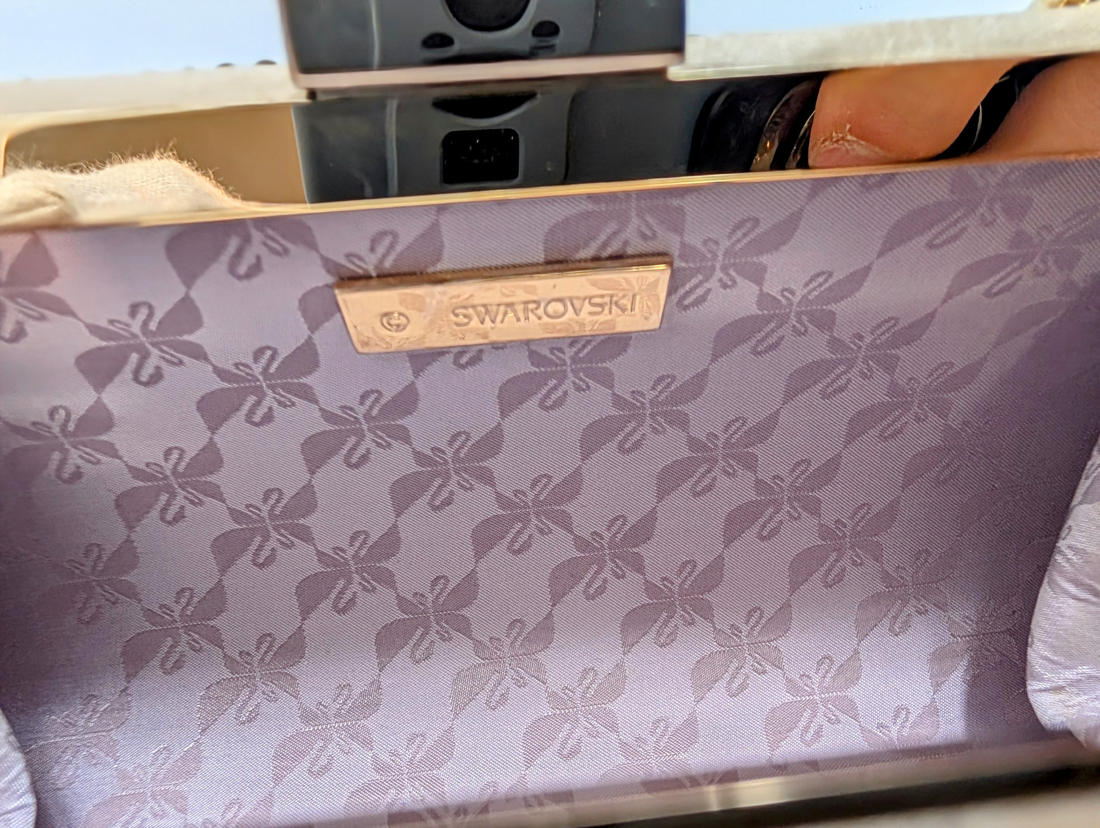 Swarovski Crystal-Encrusted Clutch Bag