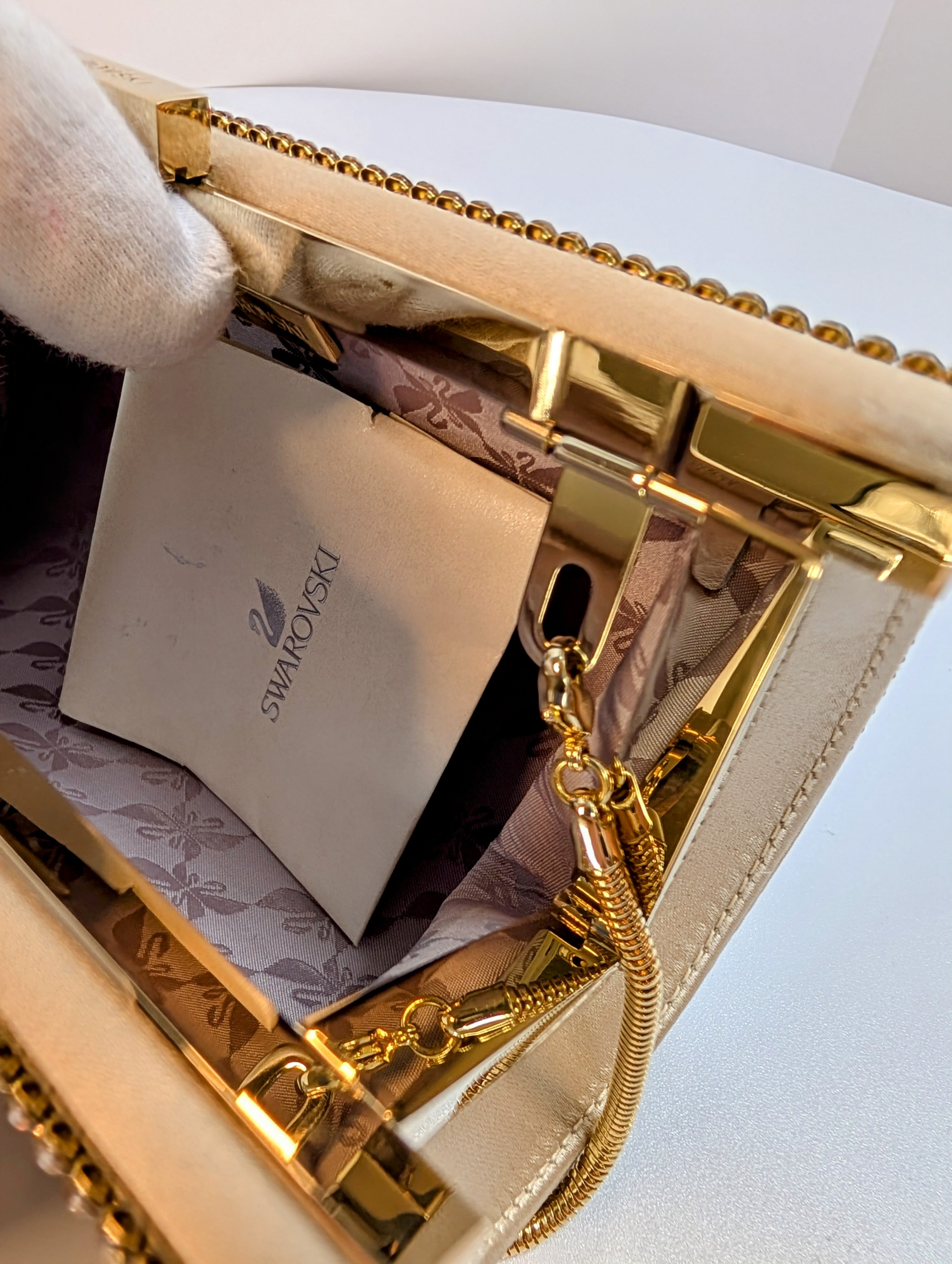 Swarovski Crystal-Encrusted Clutch Bag