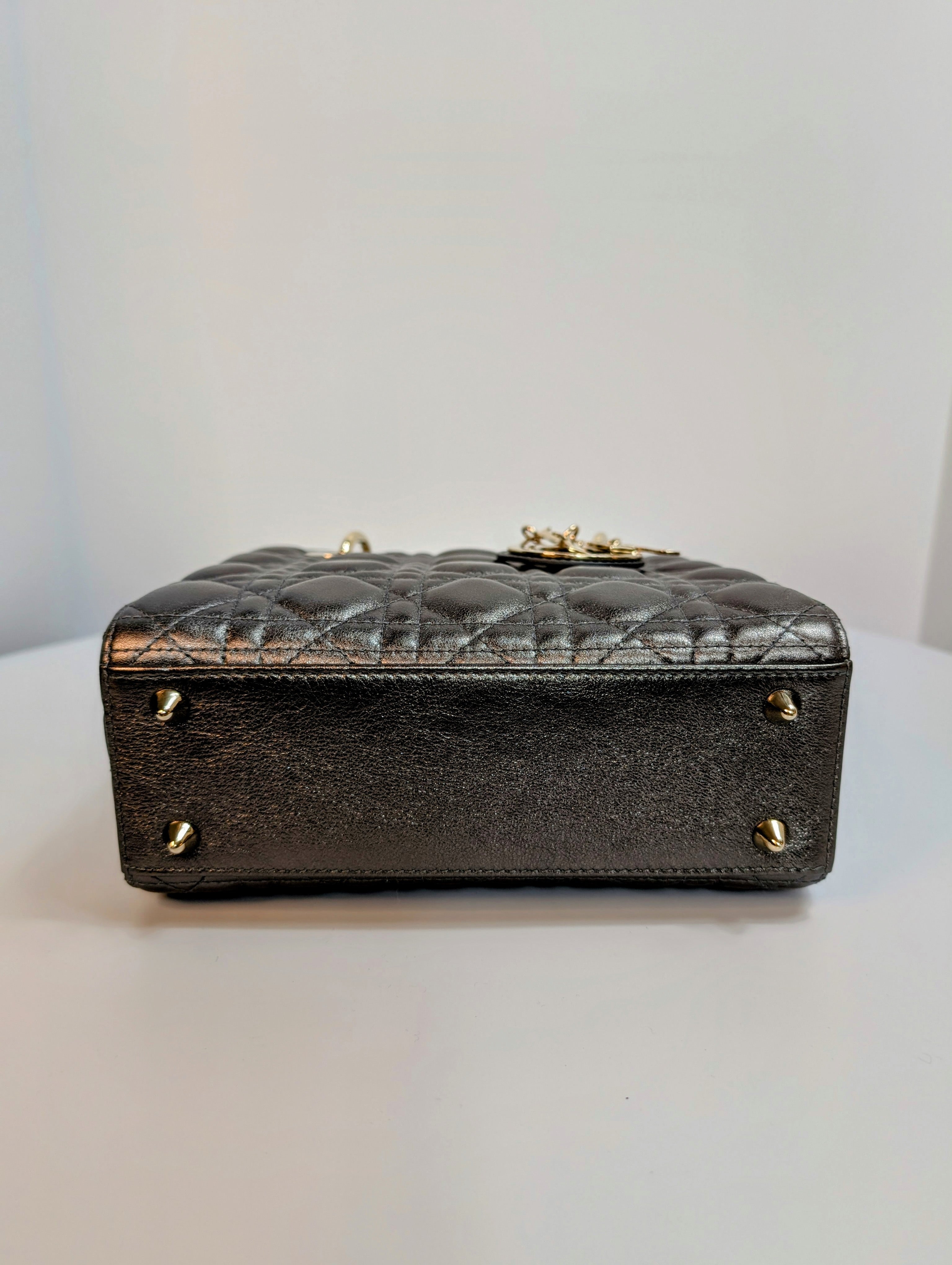 Dior Lady Dior Metallic Gray Cannage My ABCDior Bag