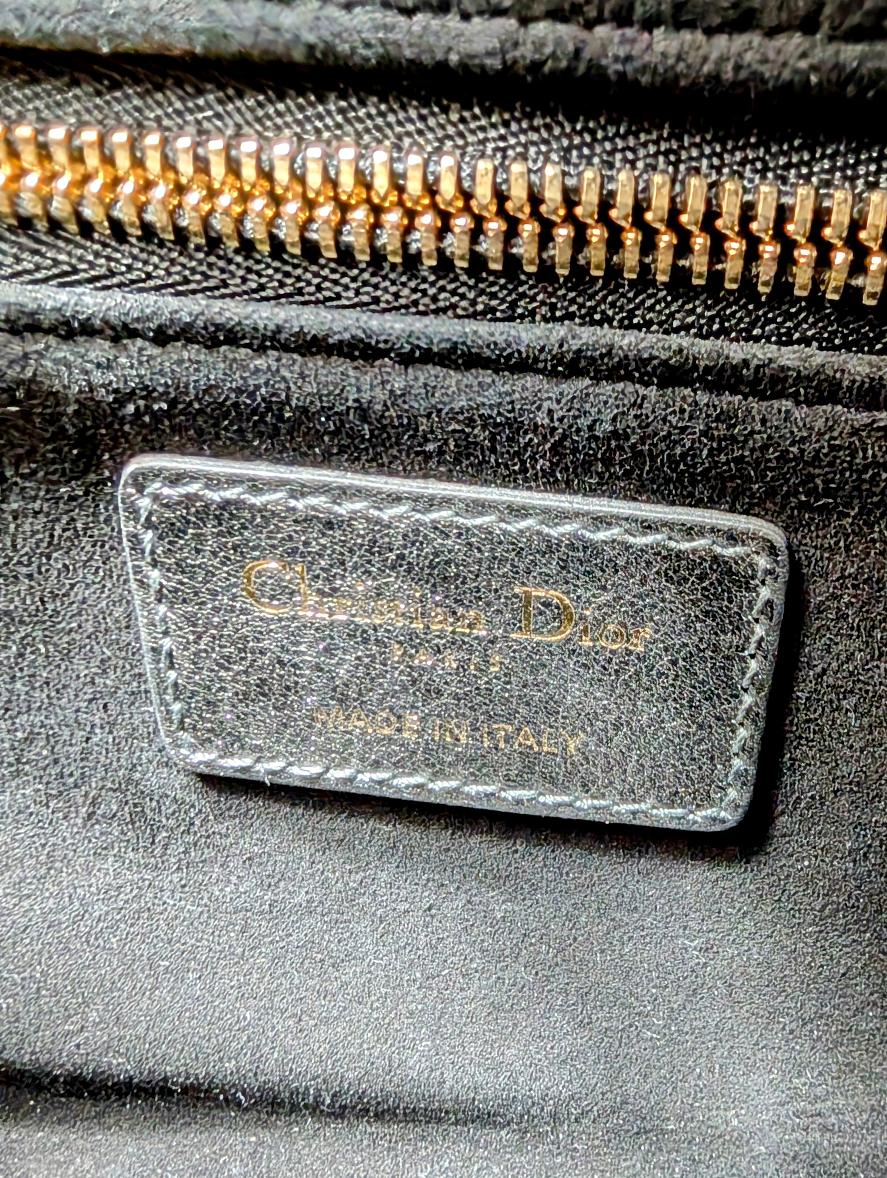 Dior Lady Dior Metallic Gray Cannage My ABCDior Bag
