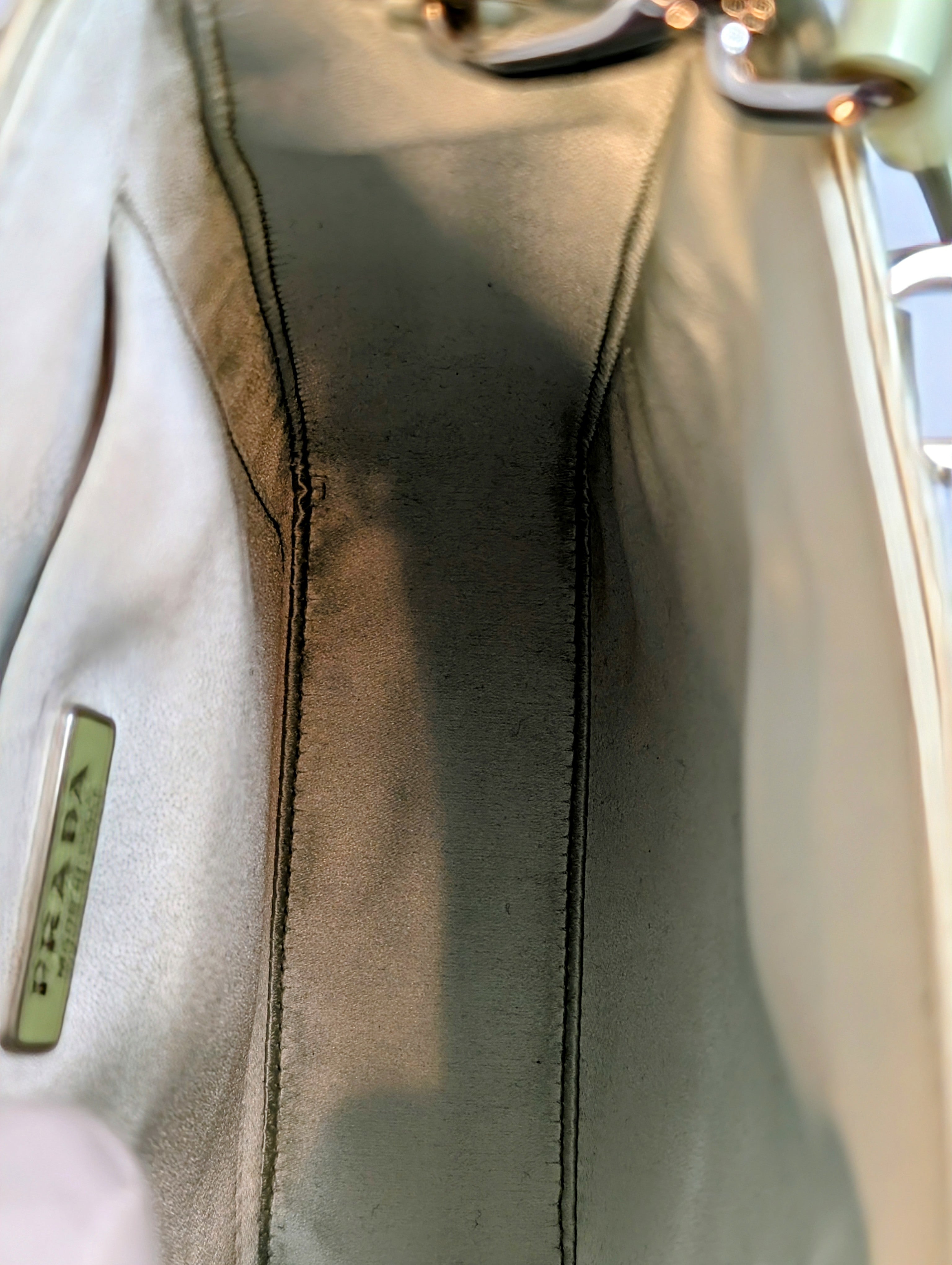 Prada Light Green/Aqua Crystal Embellished Double-Handle Crossbody