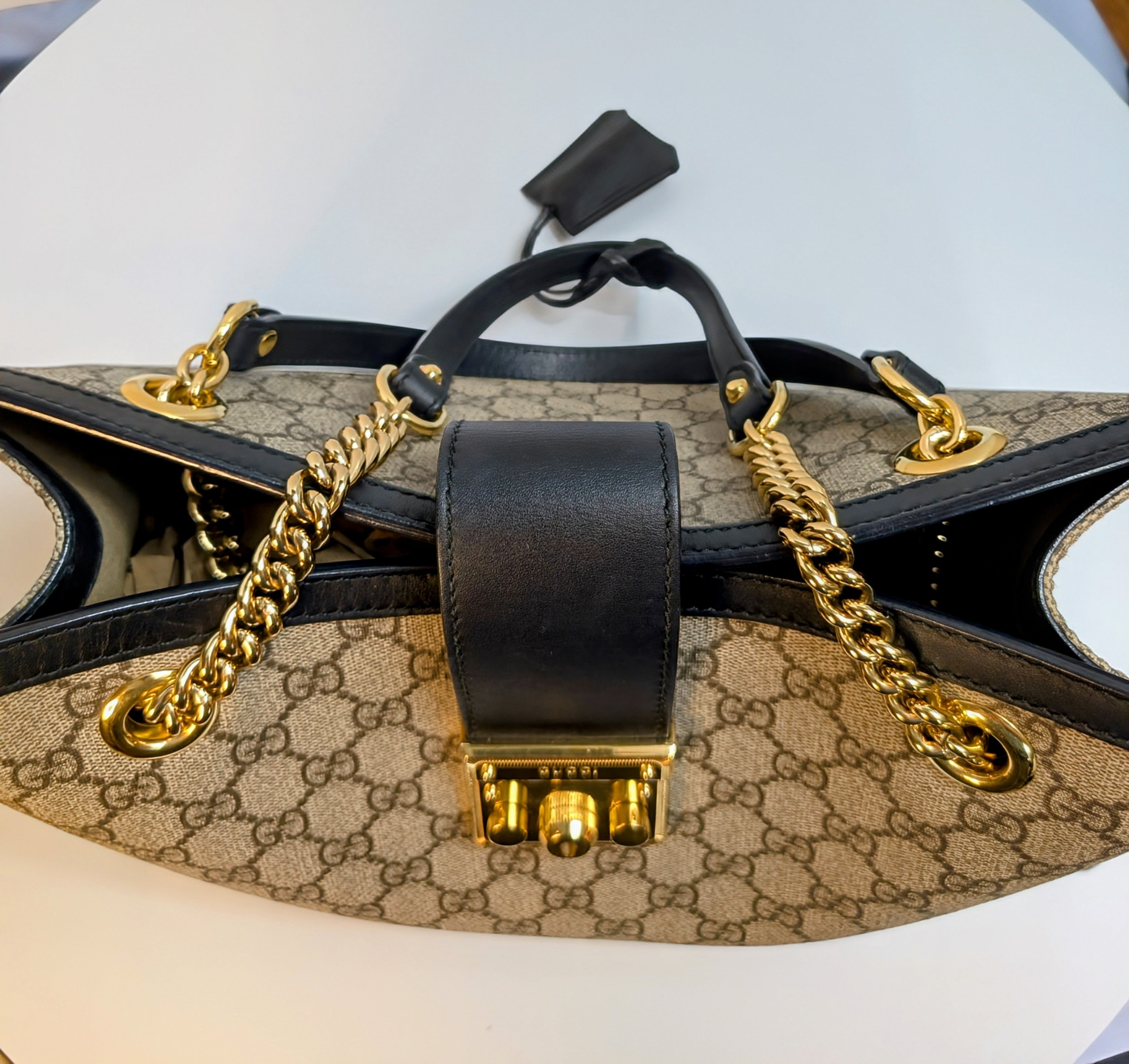 Gucci GG Supreme Padlock Large Tote Bag