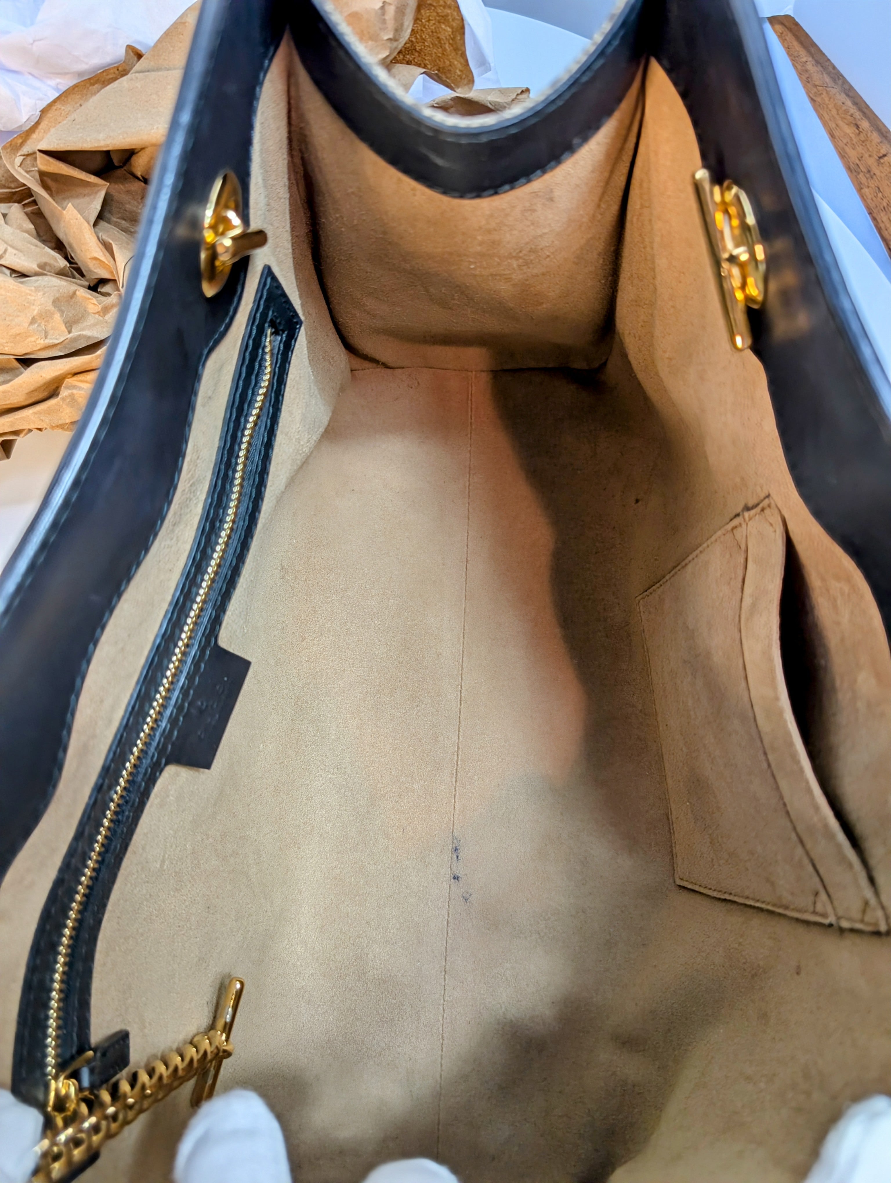Gucci GG Supreme Padlock Large Tote Bag