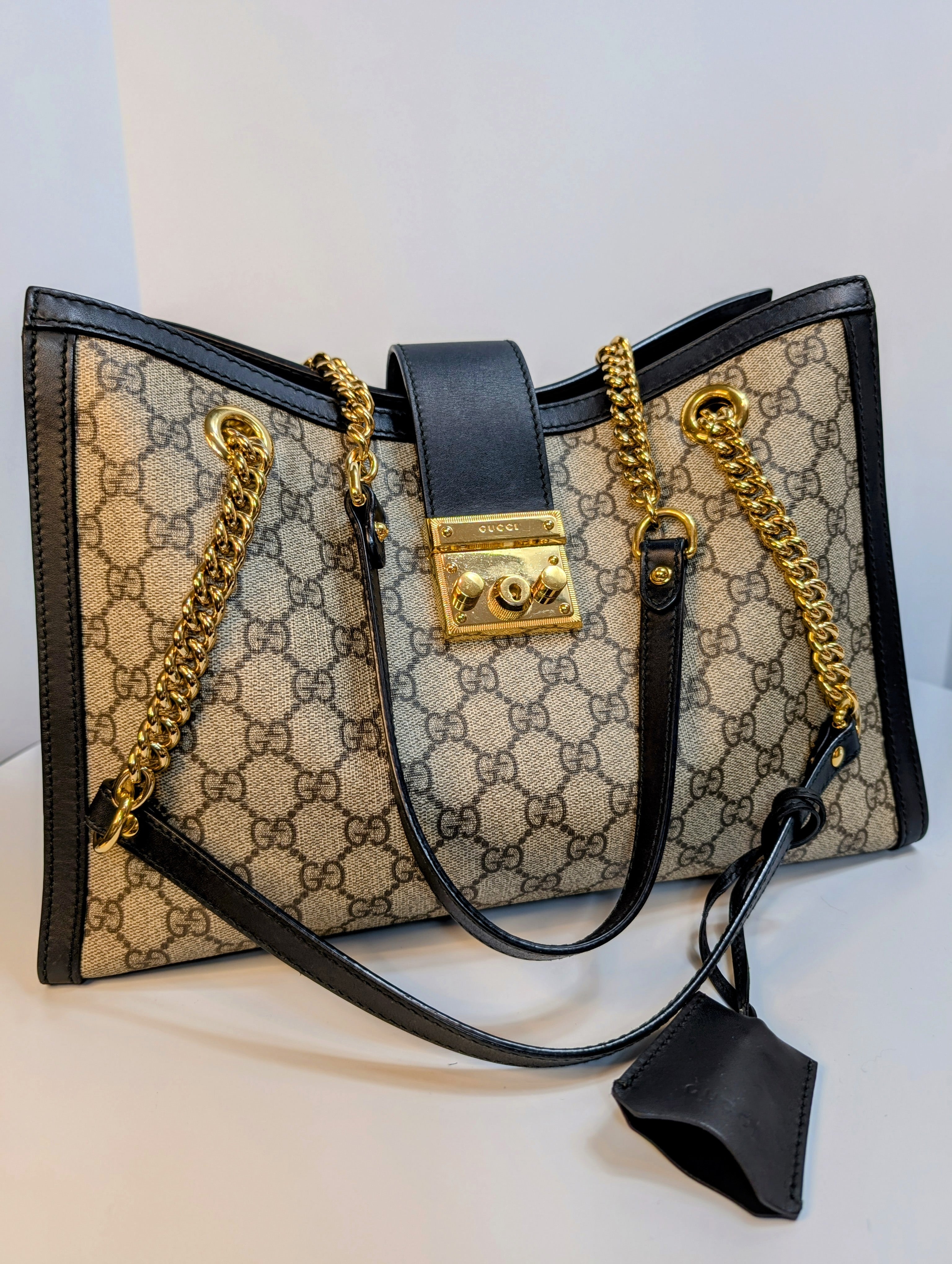 Gucci GG Supreme Padlock Large Tote Bag