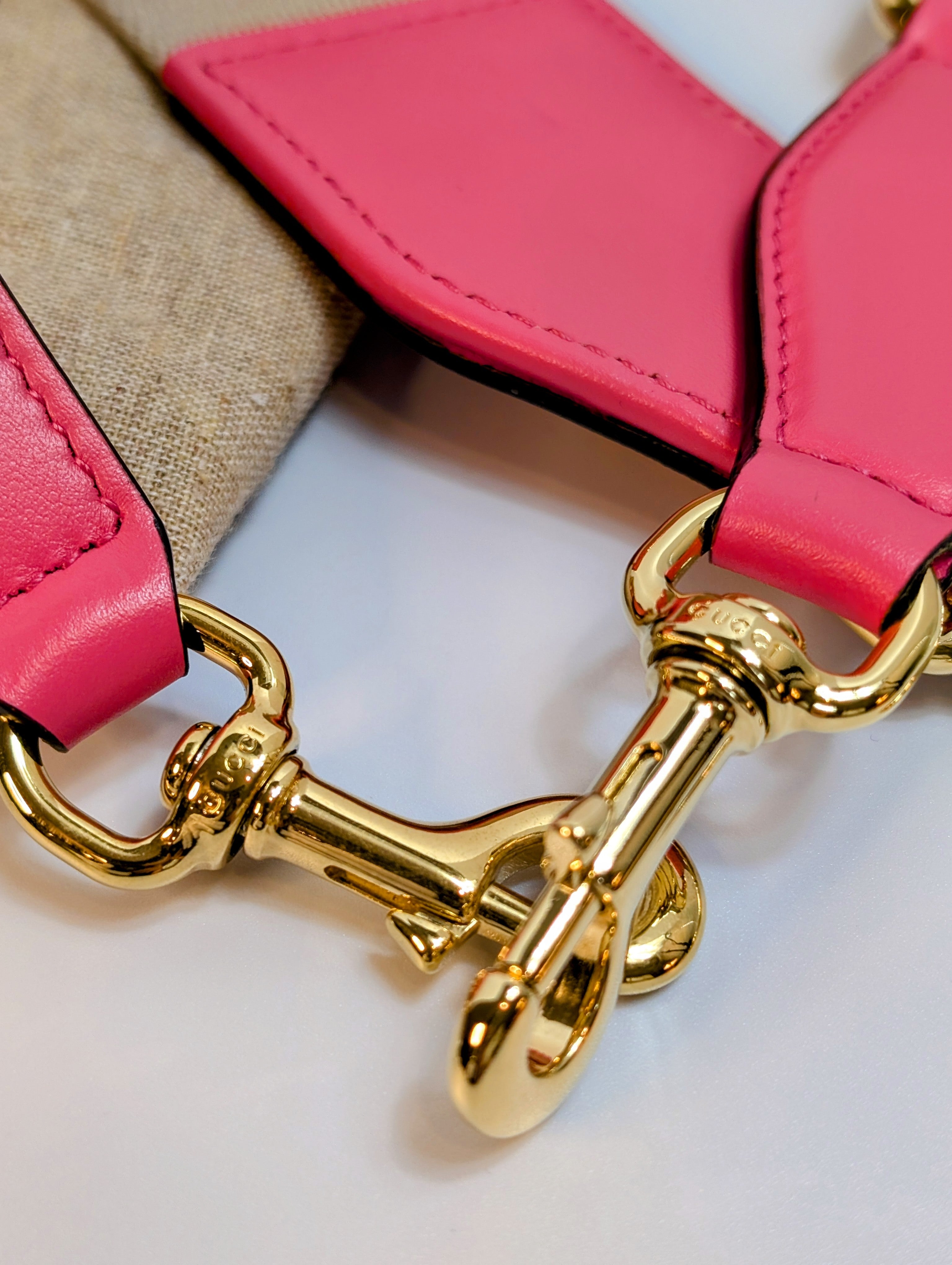 Gucci GG Hot Pink Matelasse Leather Double-Strap Camera Bag