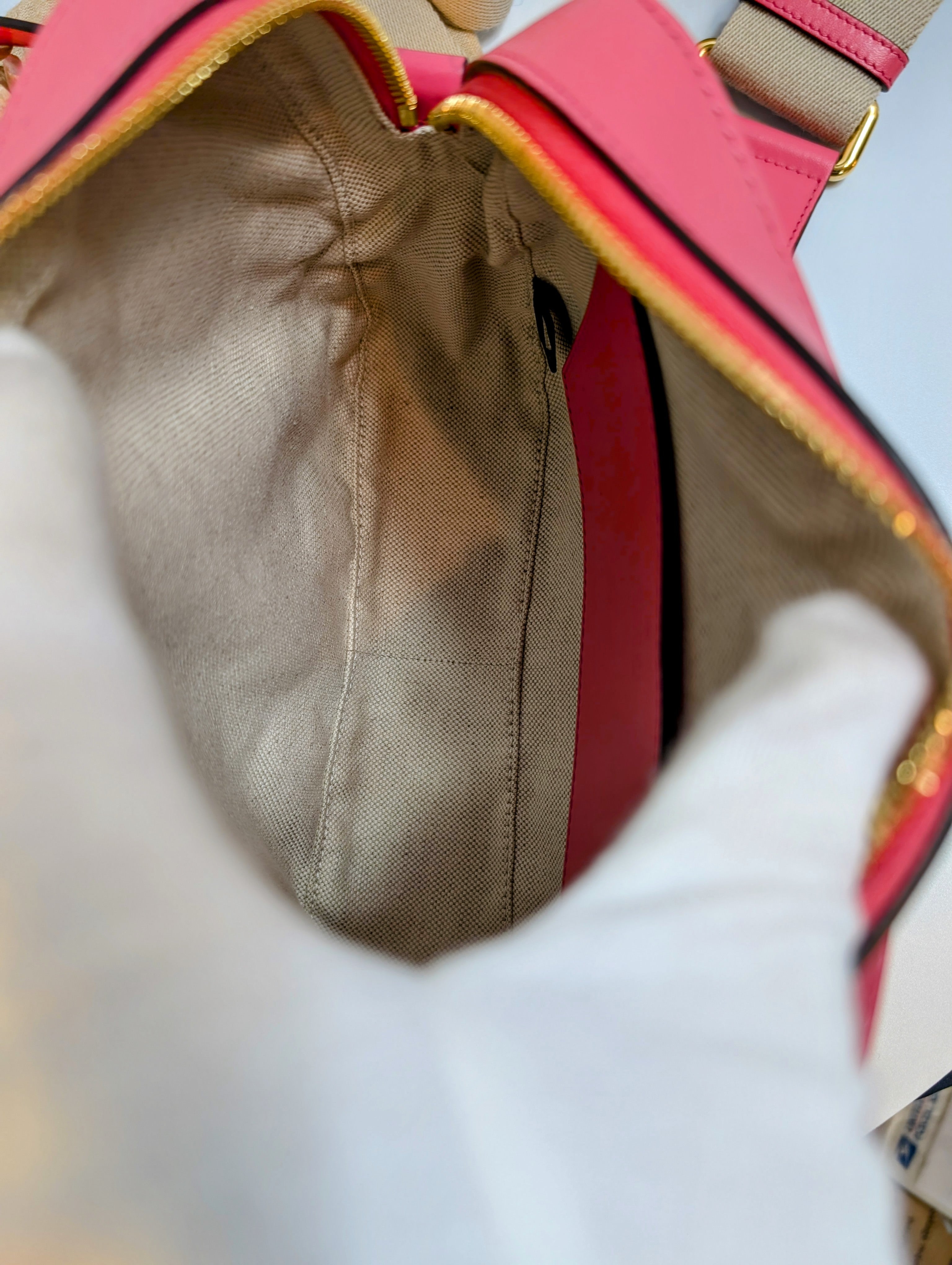 Gucci GG Hot Pink Matelasse Leather Double-Strap Camera Bag