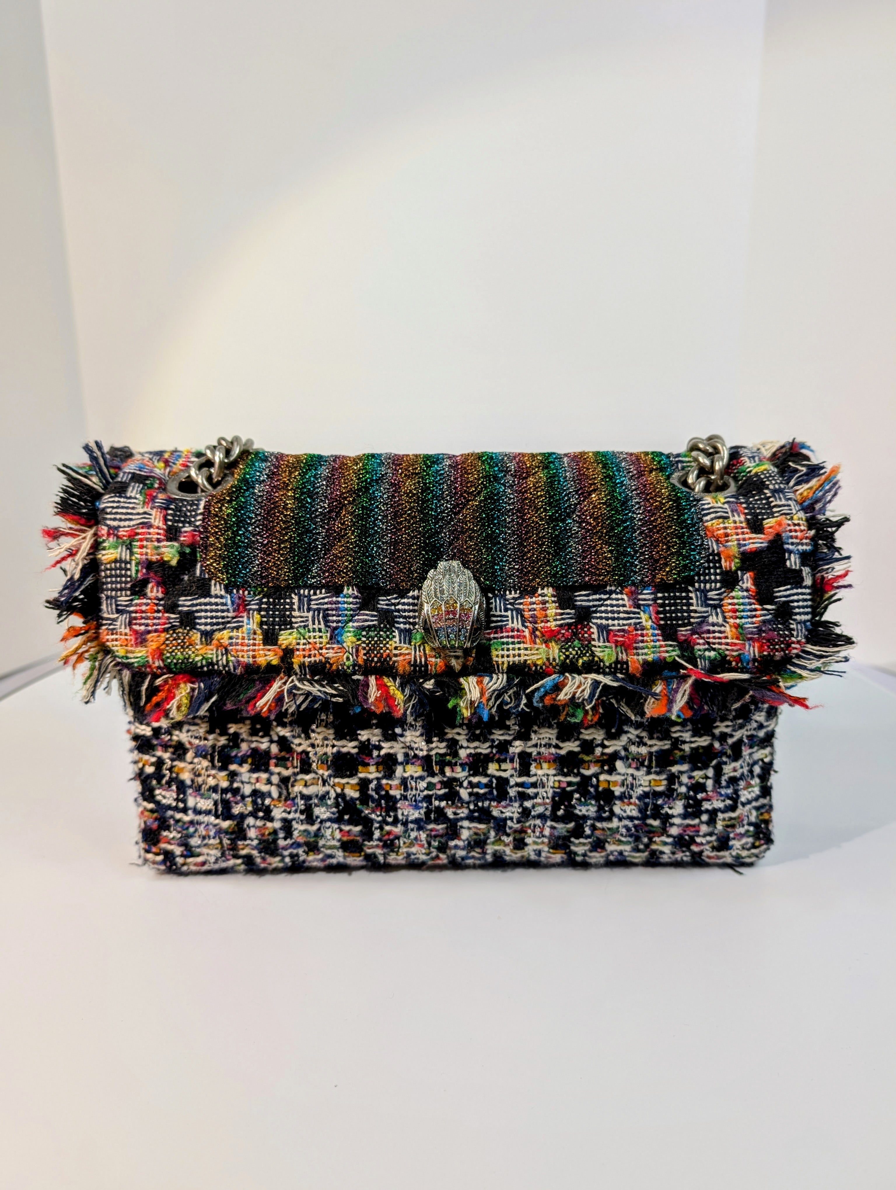 Kurt Geiger London Large Kensington Tweed Shoulder Bag