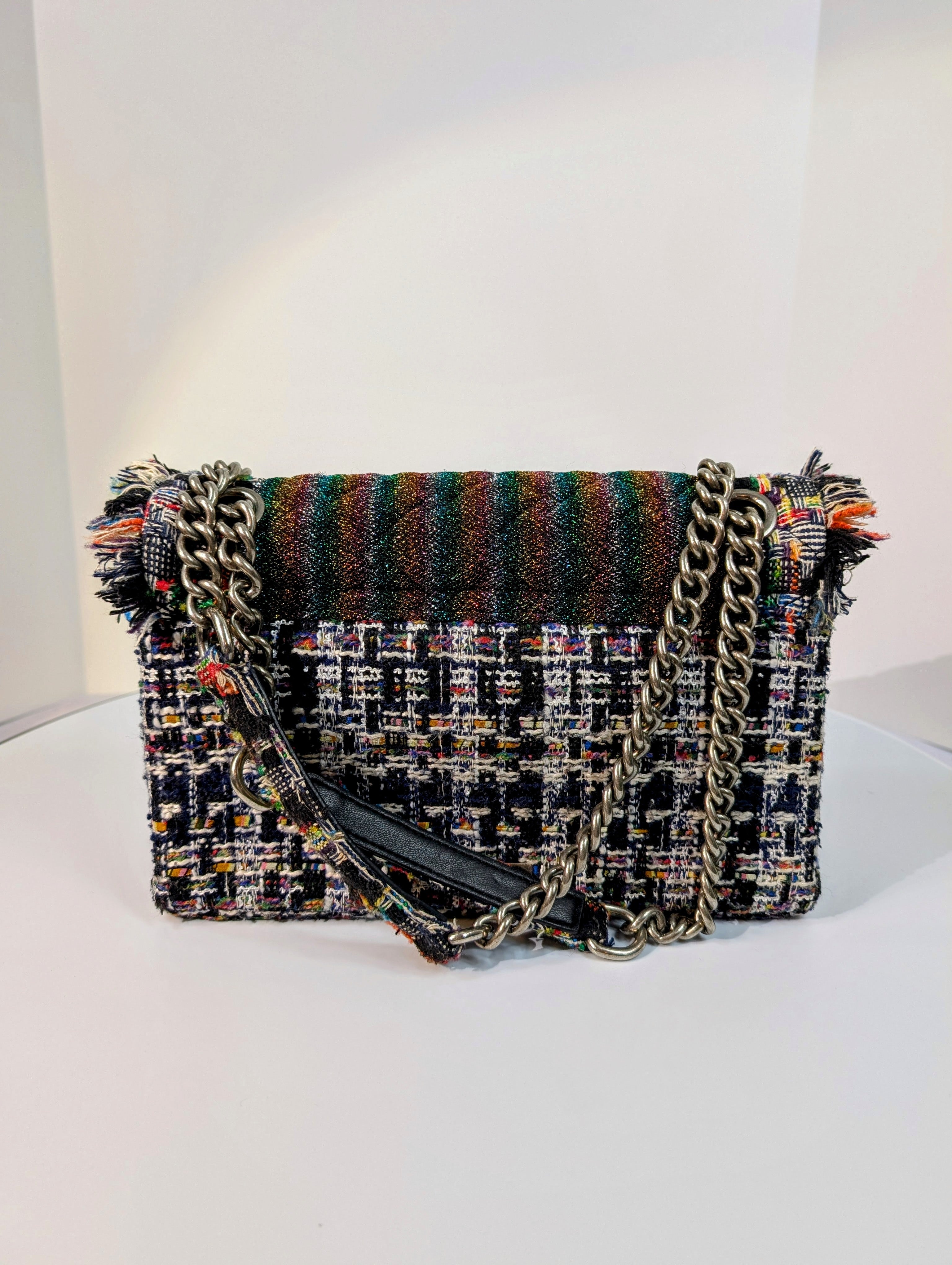 Kurt Geiger London Large Kensington Tweed Shoulder Bag