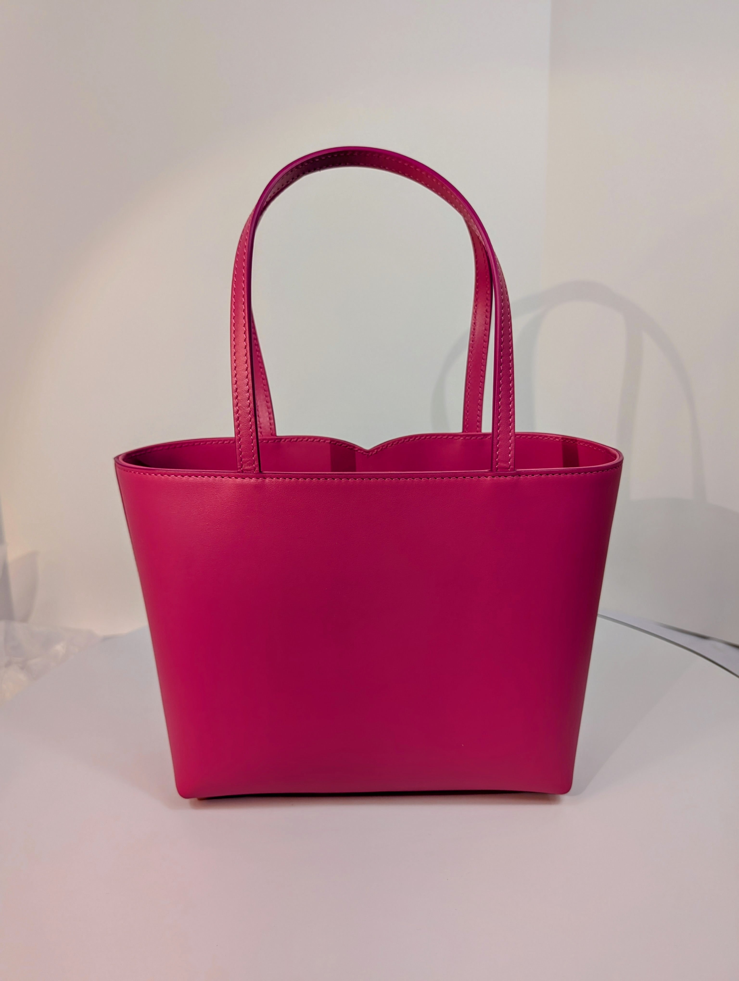 Dolce & Gabbana Hot Pink Small DG Logo Tote Bag