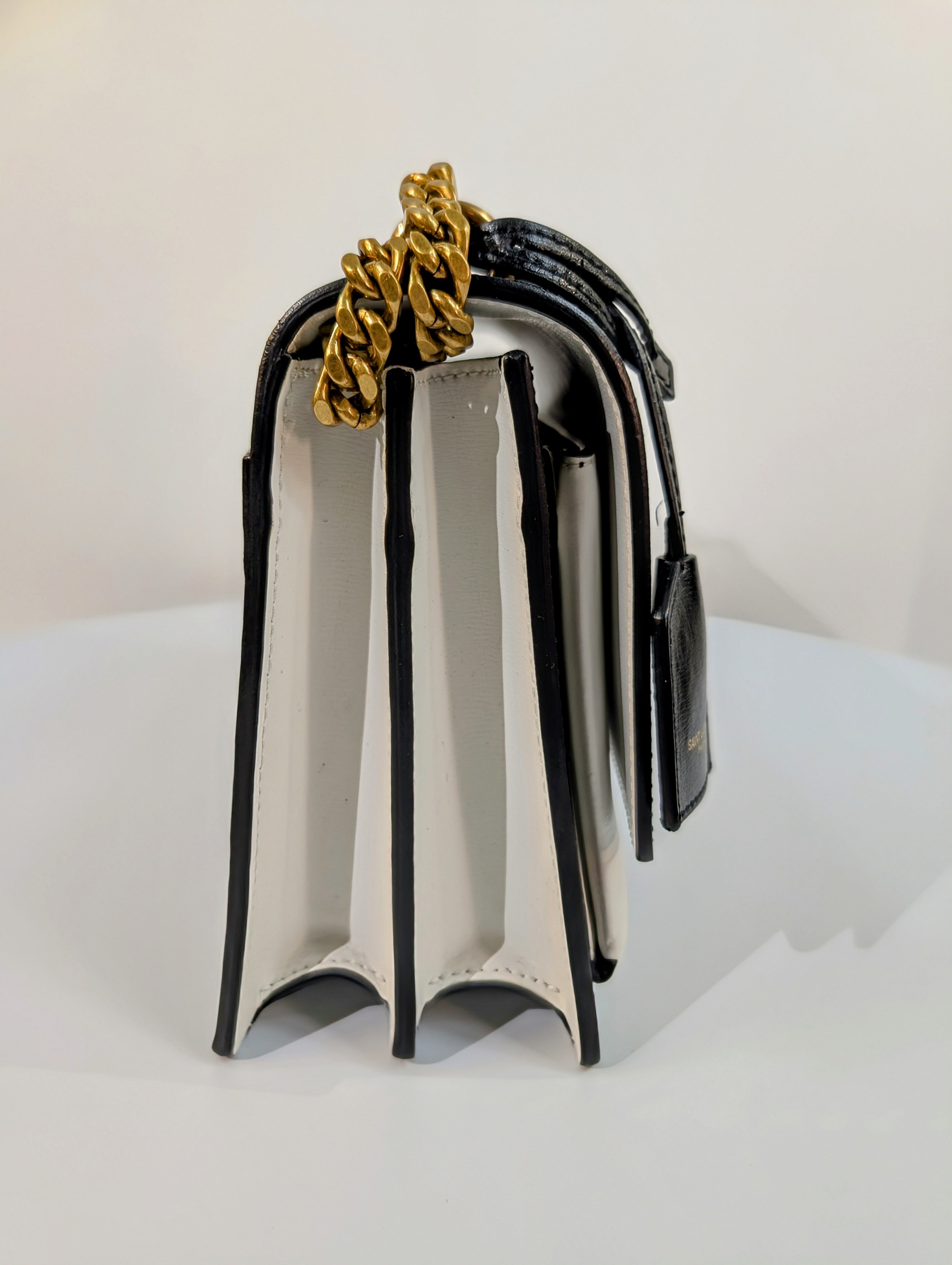 Yves Saint Laurent Sunset Black and White Shoulder Bag