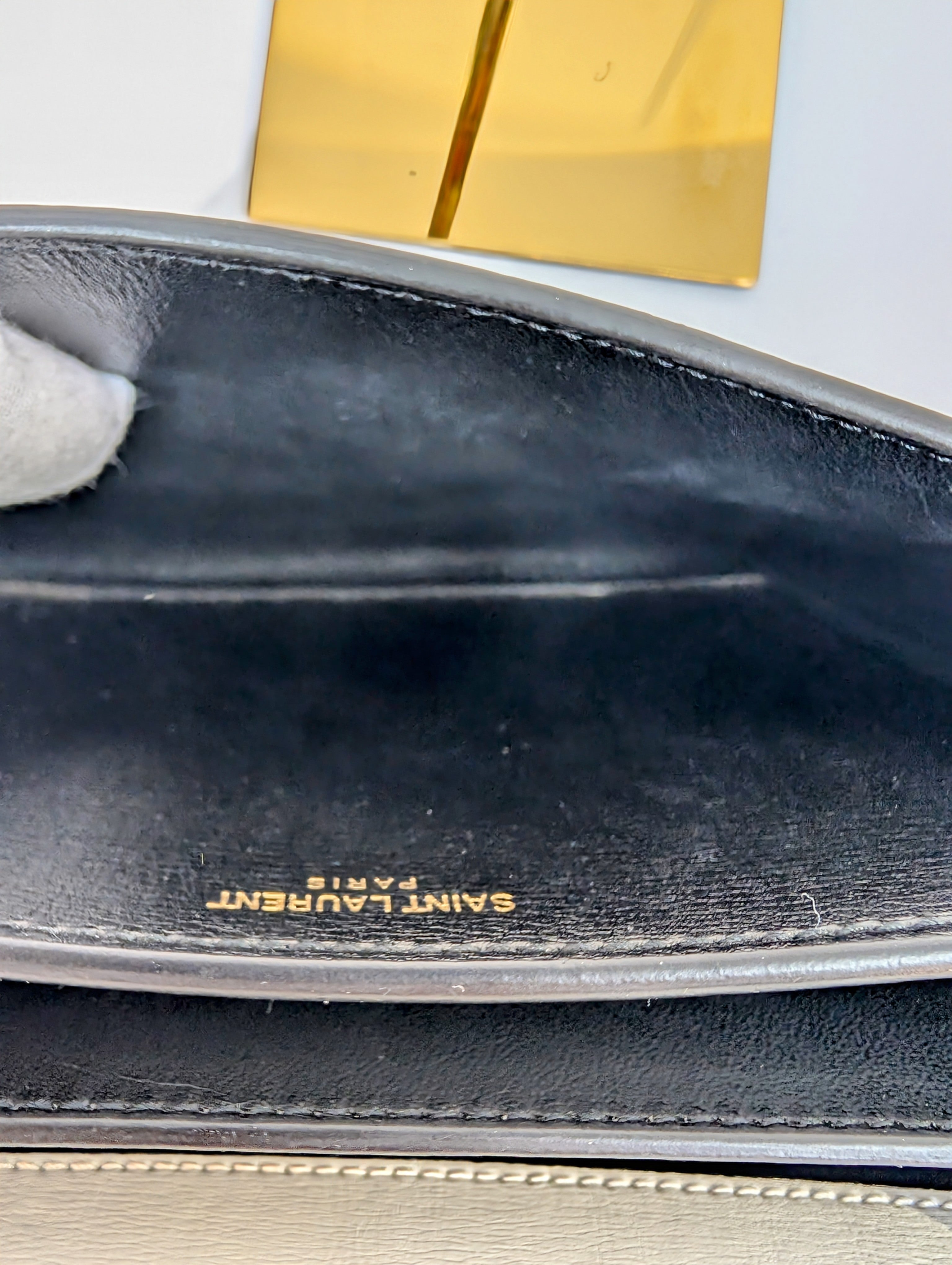 Yves Saint Laurent Sunset Black and White Shoulder Bag