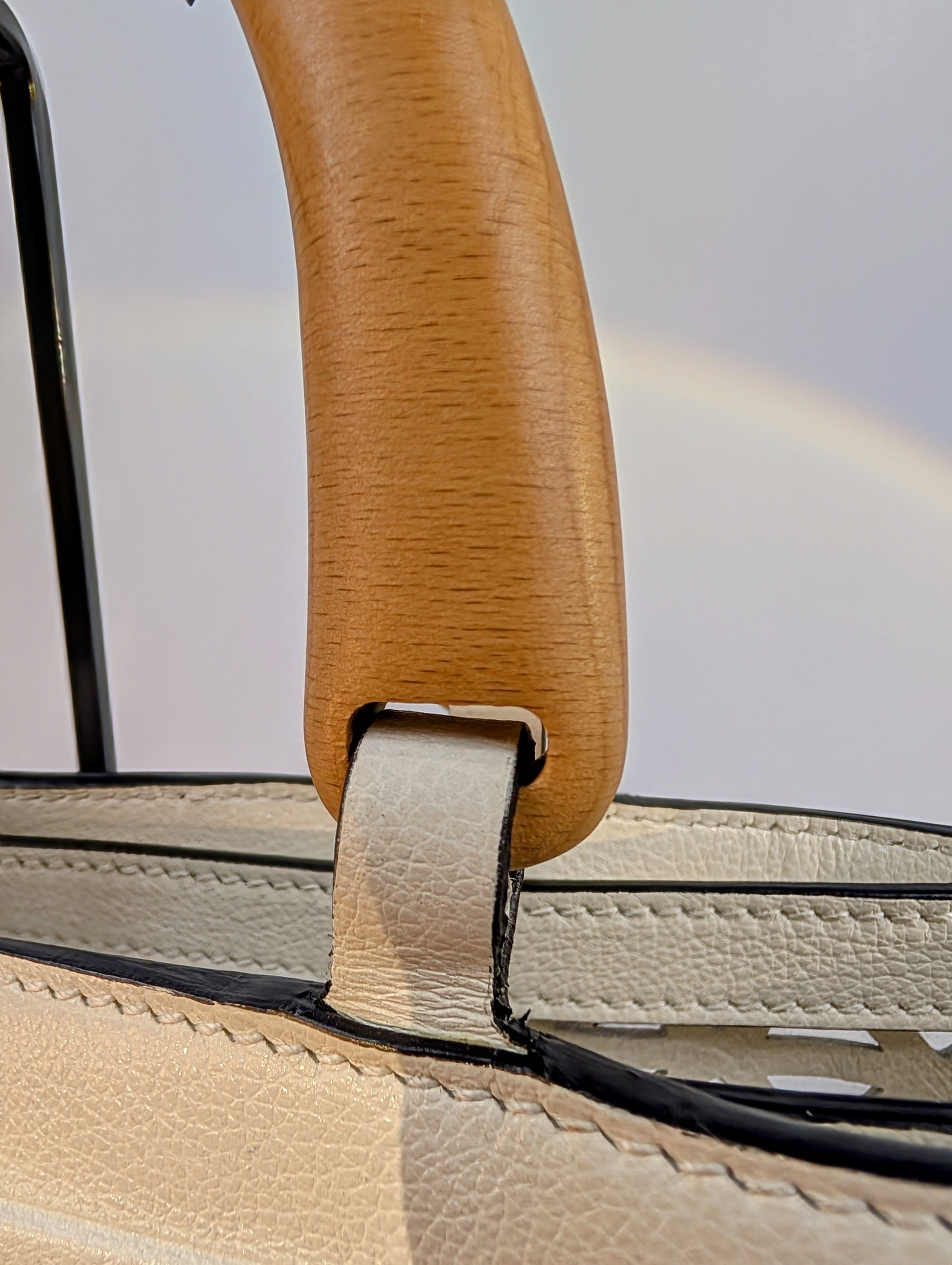 Prada Milano Cream Perforated Tote Bag