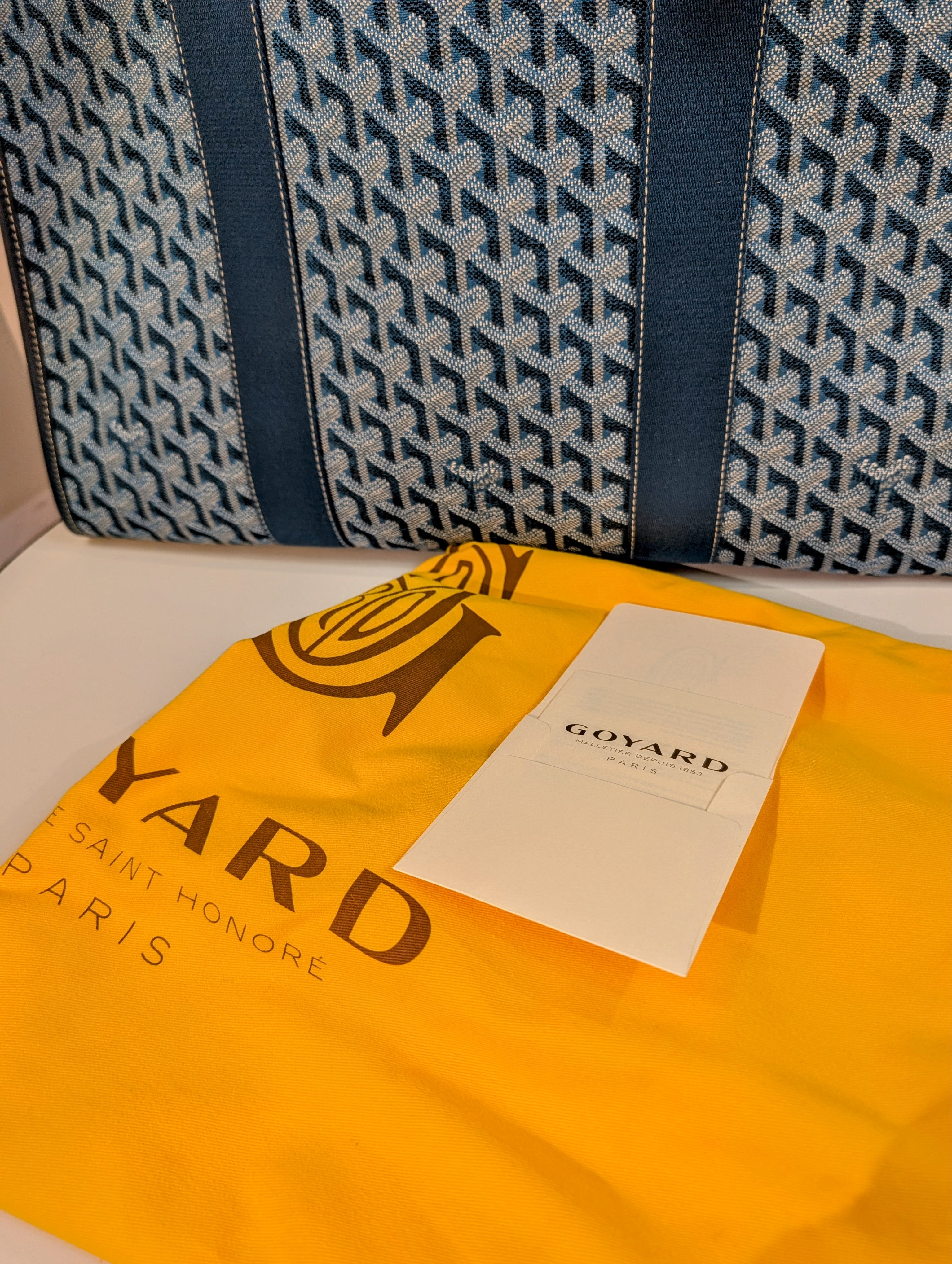 Goyard Villette Blue MM Tote