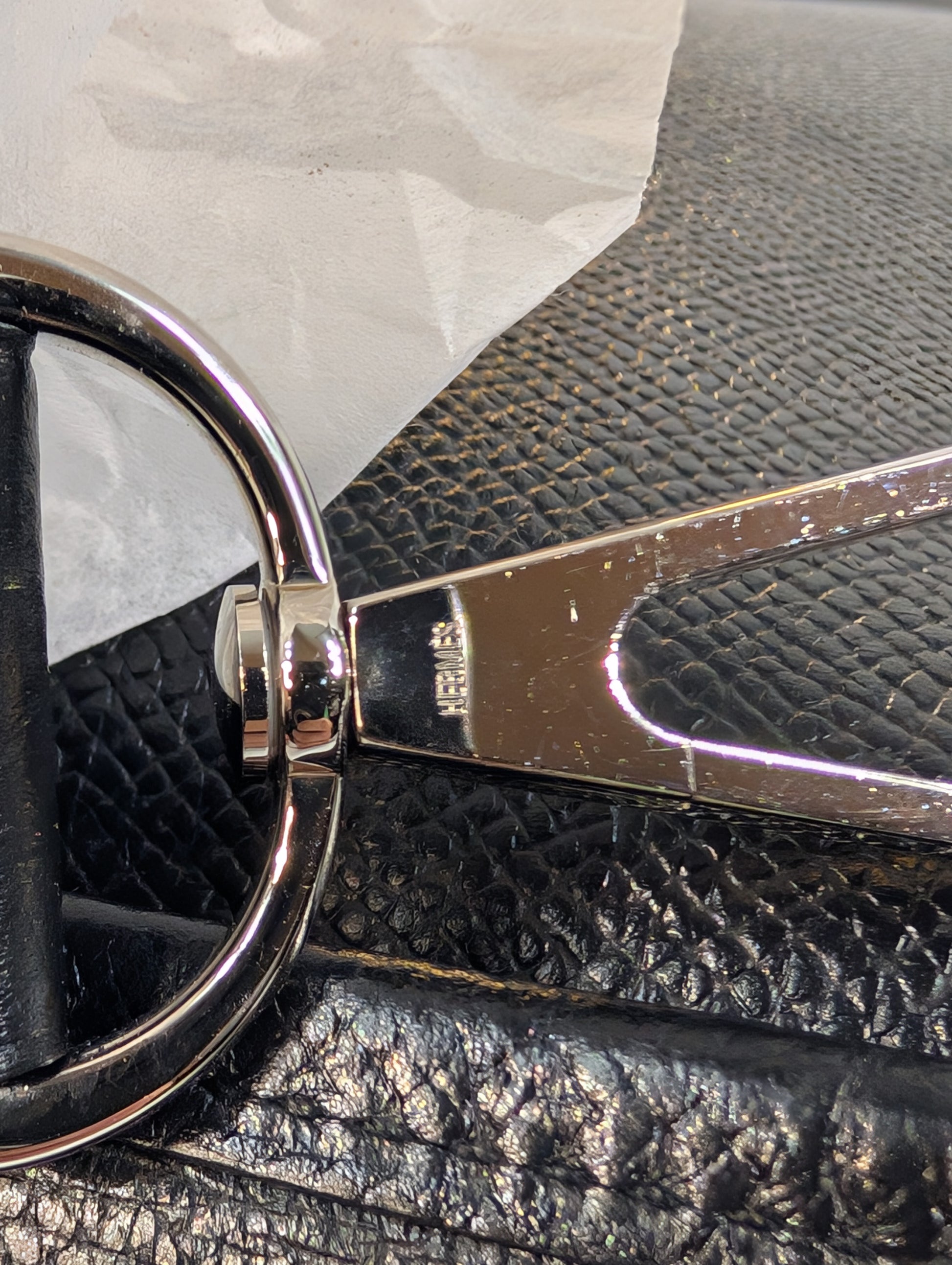 Hermes Black Evelyne III PM Bag in Epsom Leather