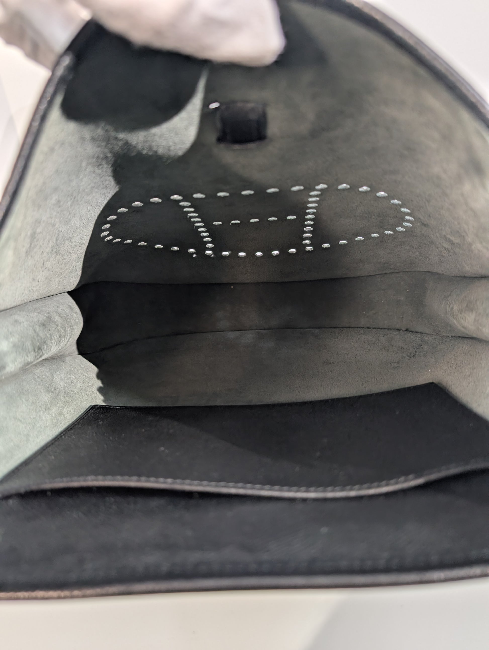 Hermes Black Evelyne III PM Bag in Epsom Leather
