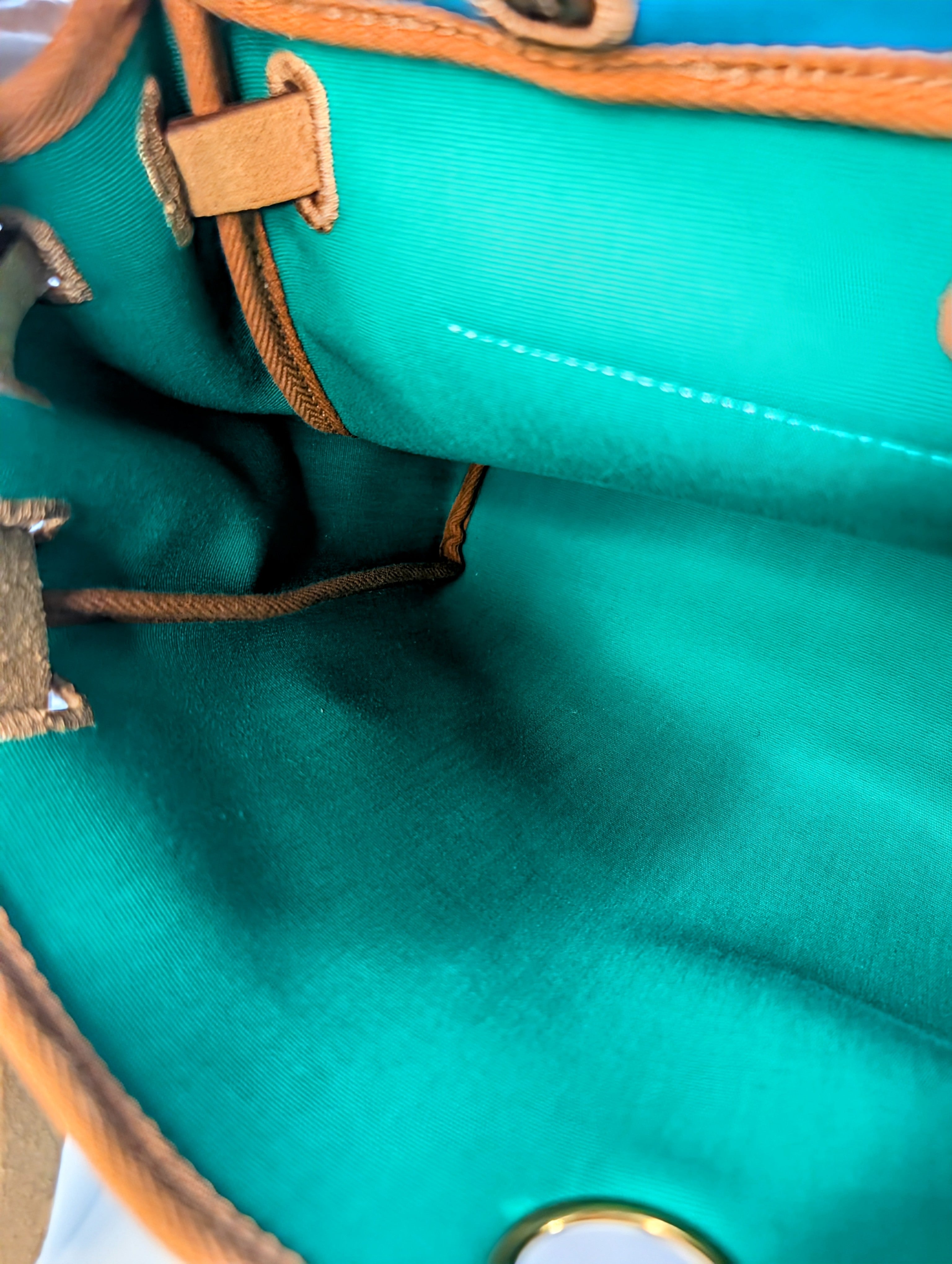 Hermes Blue and Green Herbag Zip 31