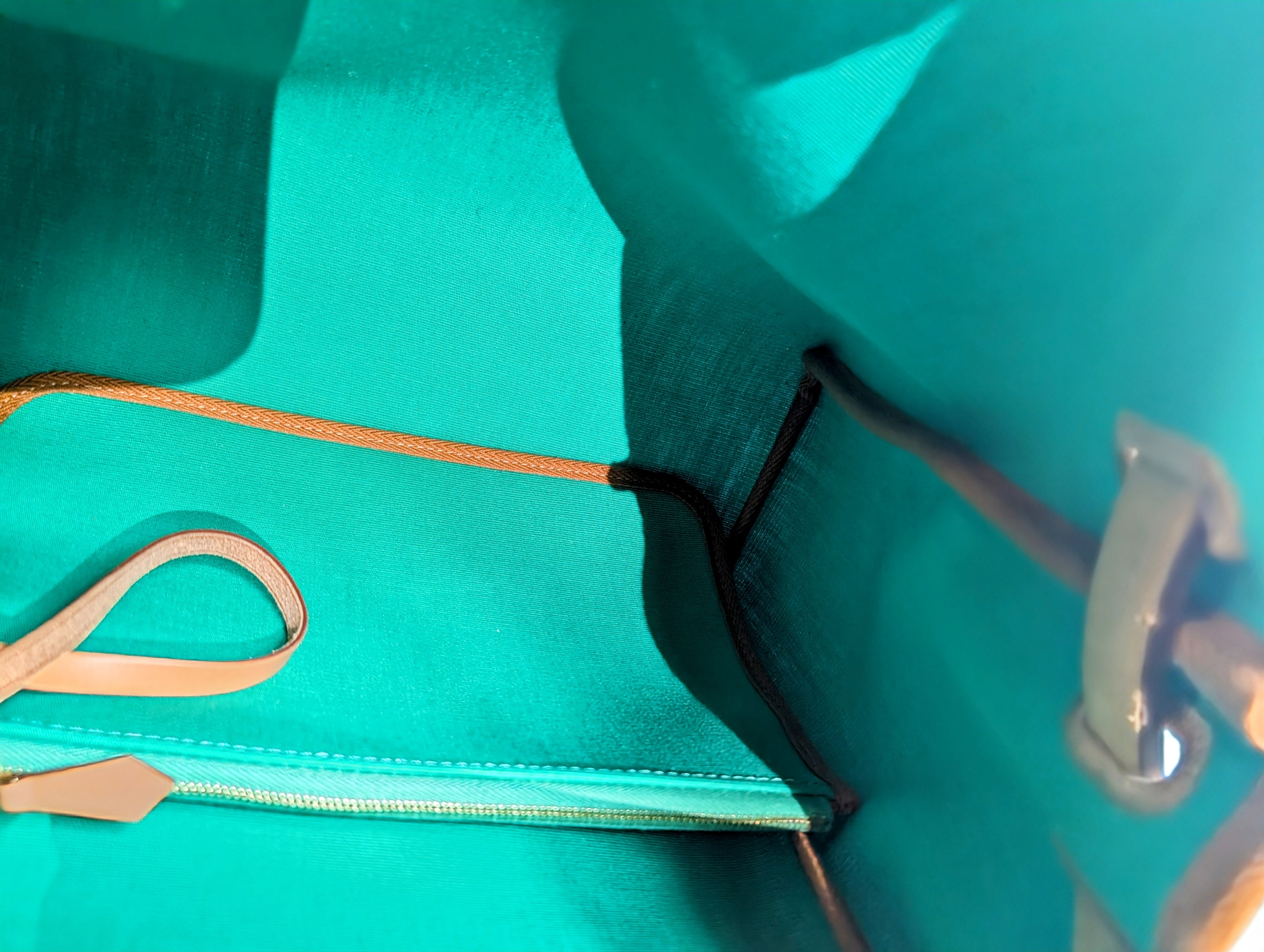 Hermes Blue and Green Herbag Zip 31