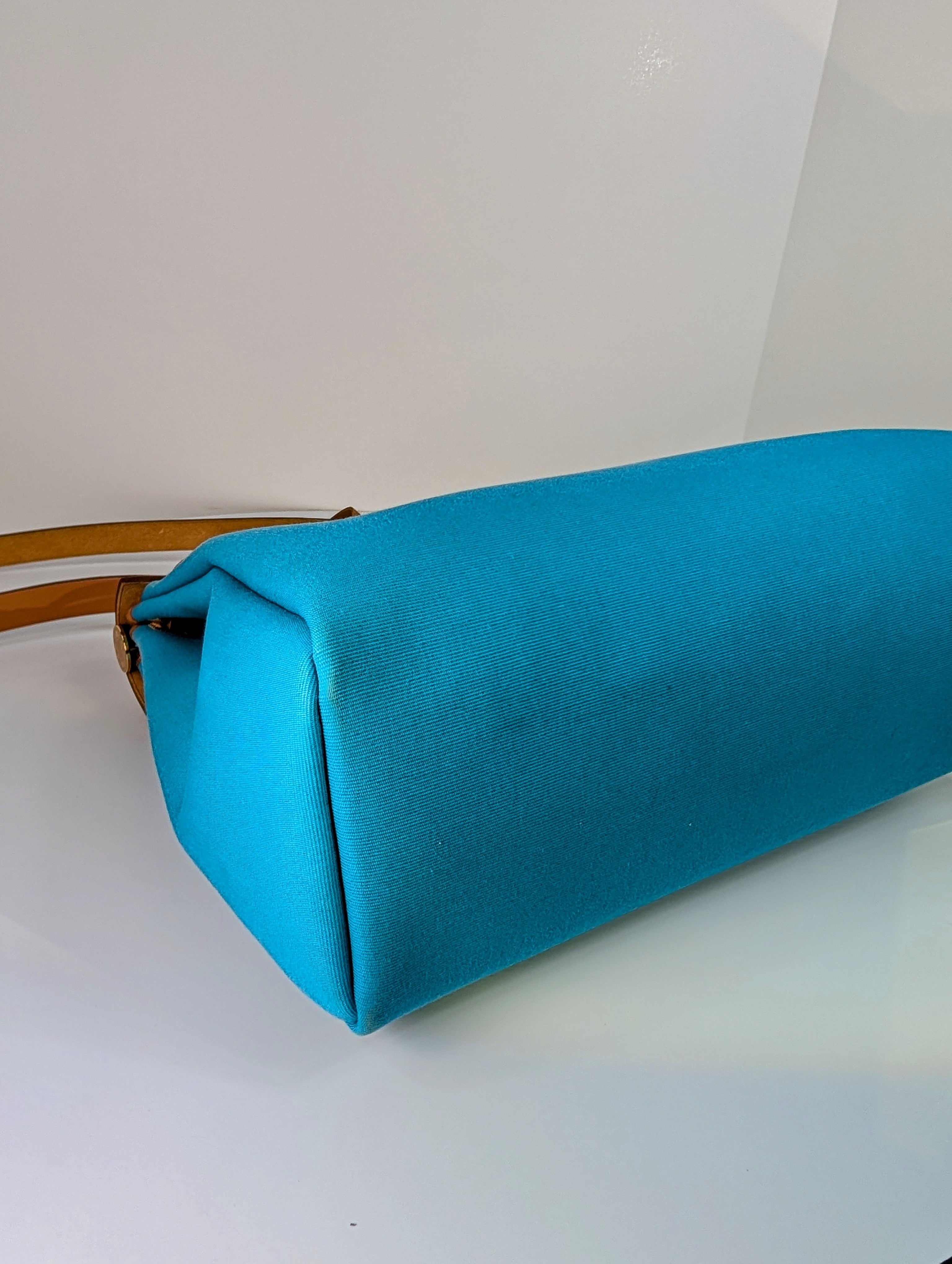 Hermes Blue and Green Herbag Zip 31