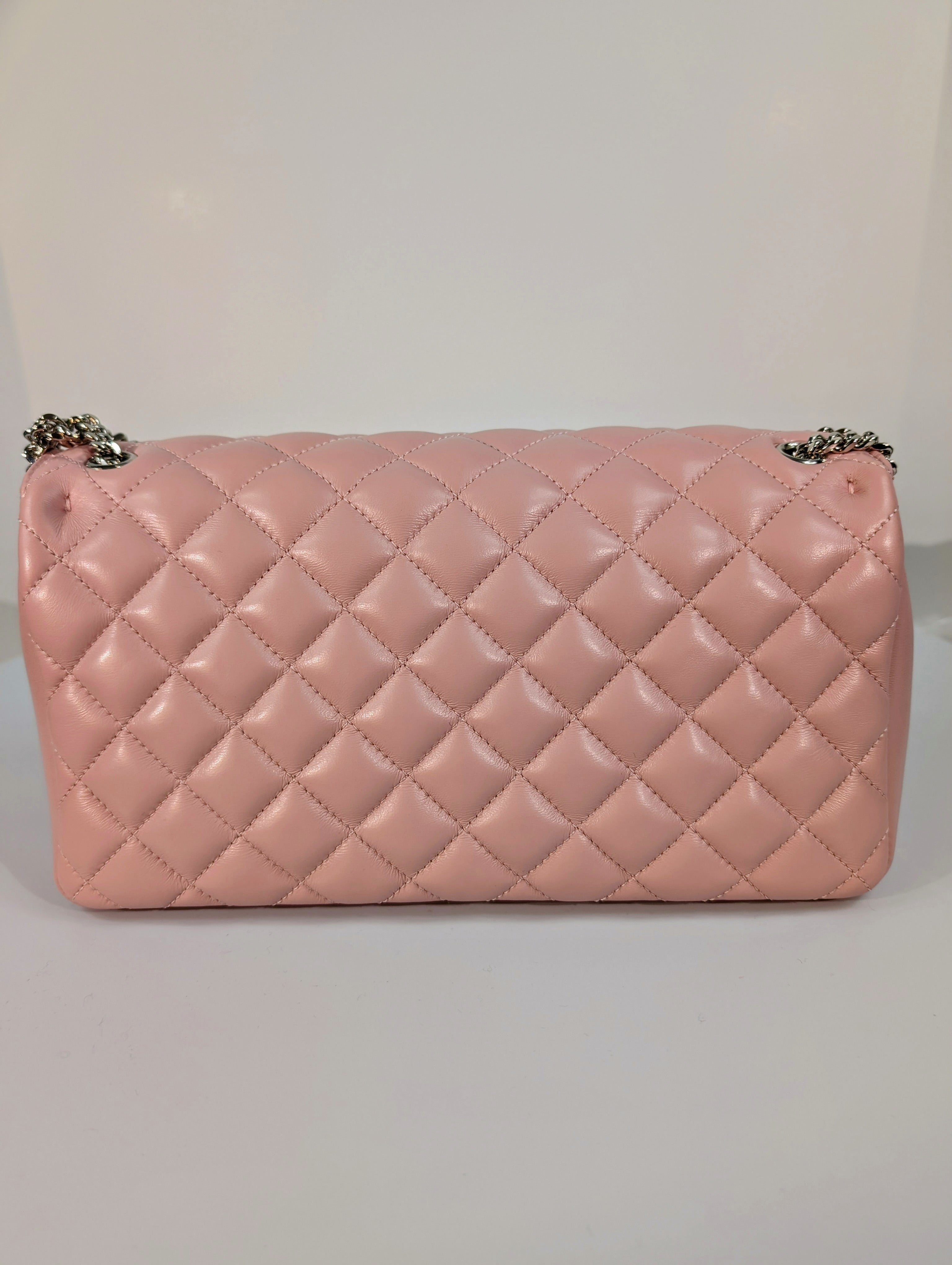 Versace Light Pink Medusa Quilted Lambskin Shoulder Bag and Matching Wallet