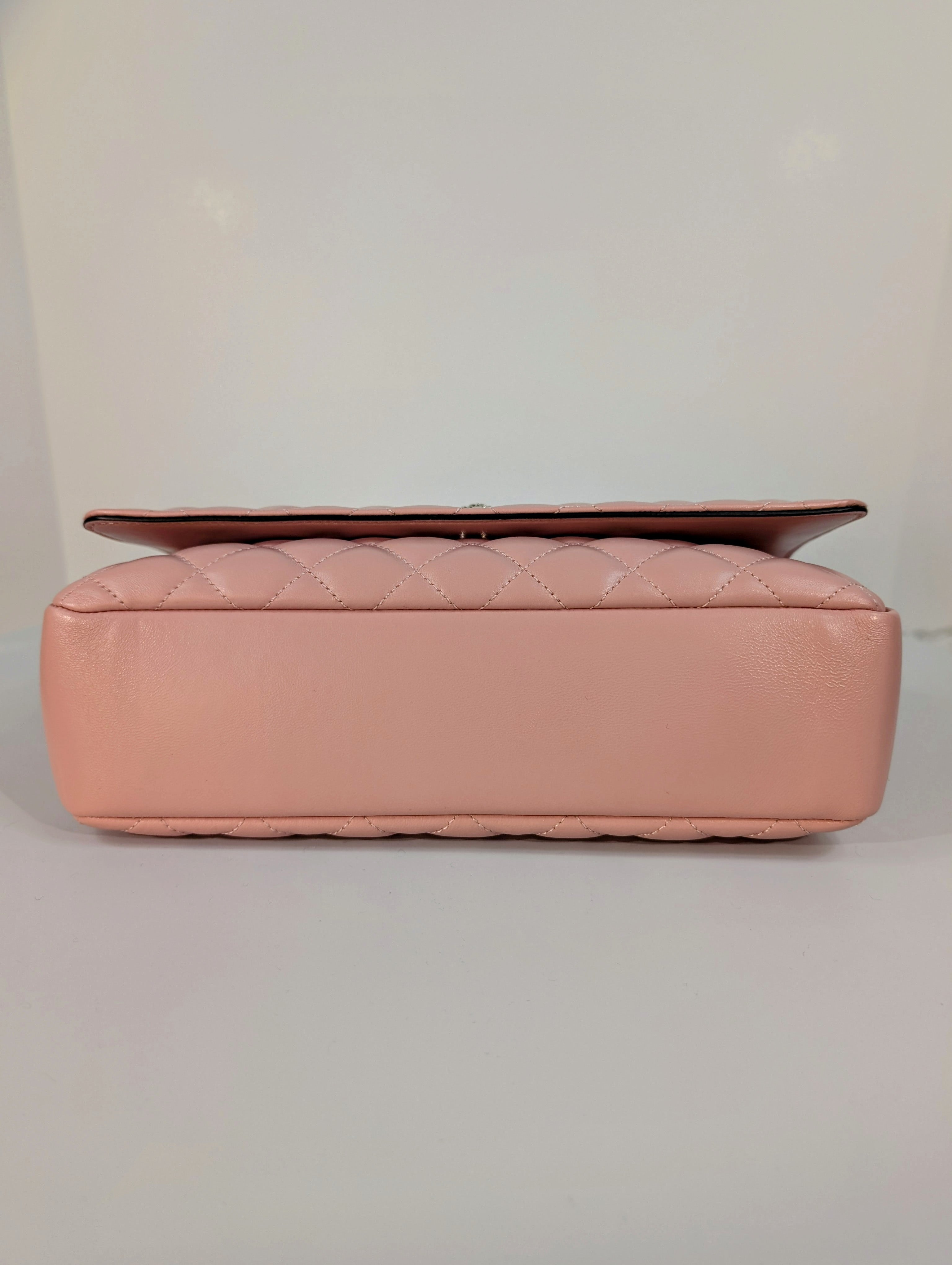 Versace Light Pink Medusa Quilted Lambskin Shoulder Bag and Matching Wallet