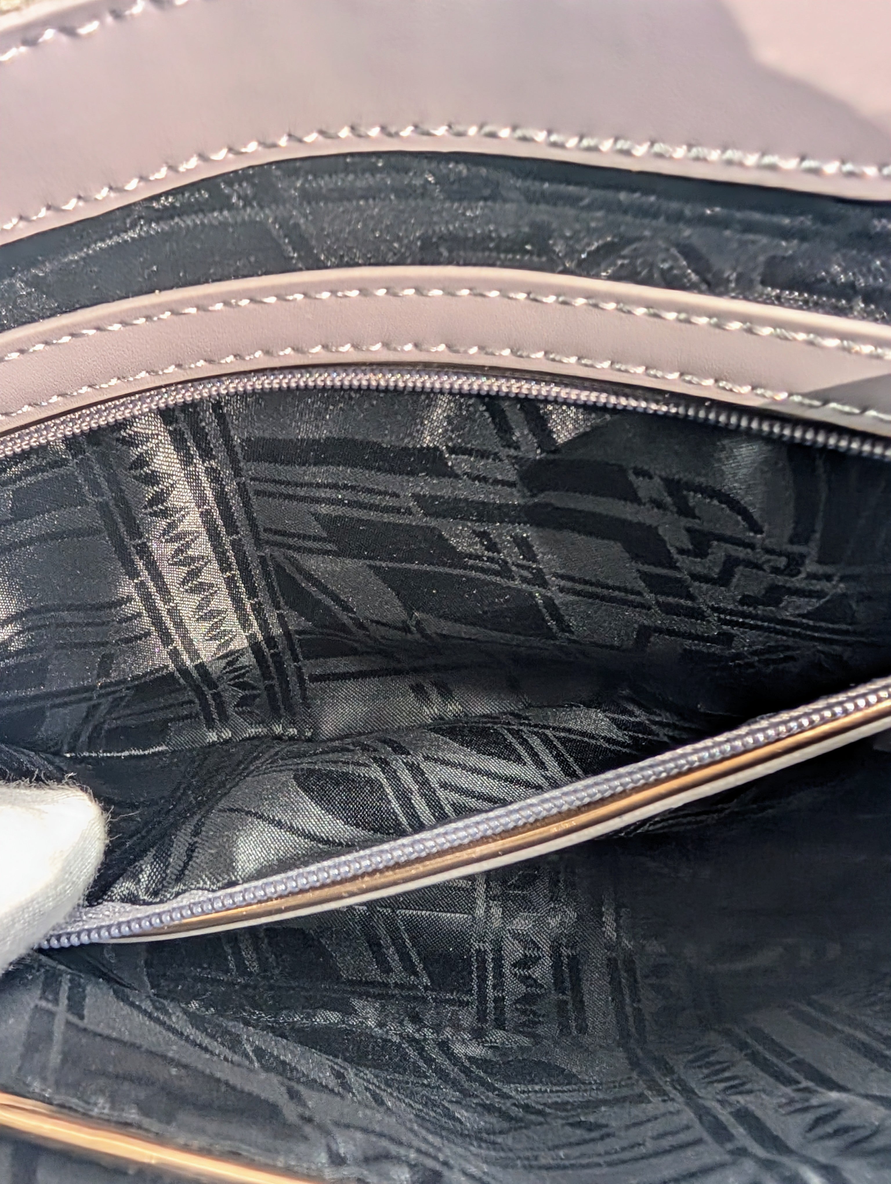 Ted Baker Gray Purple London Crossbody Bag