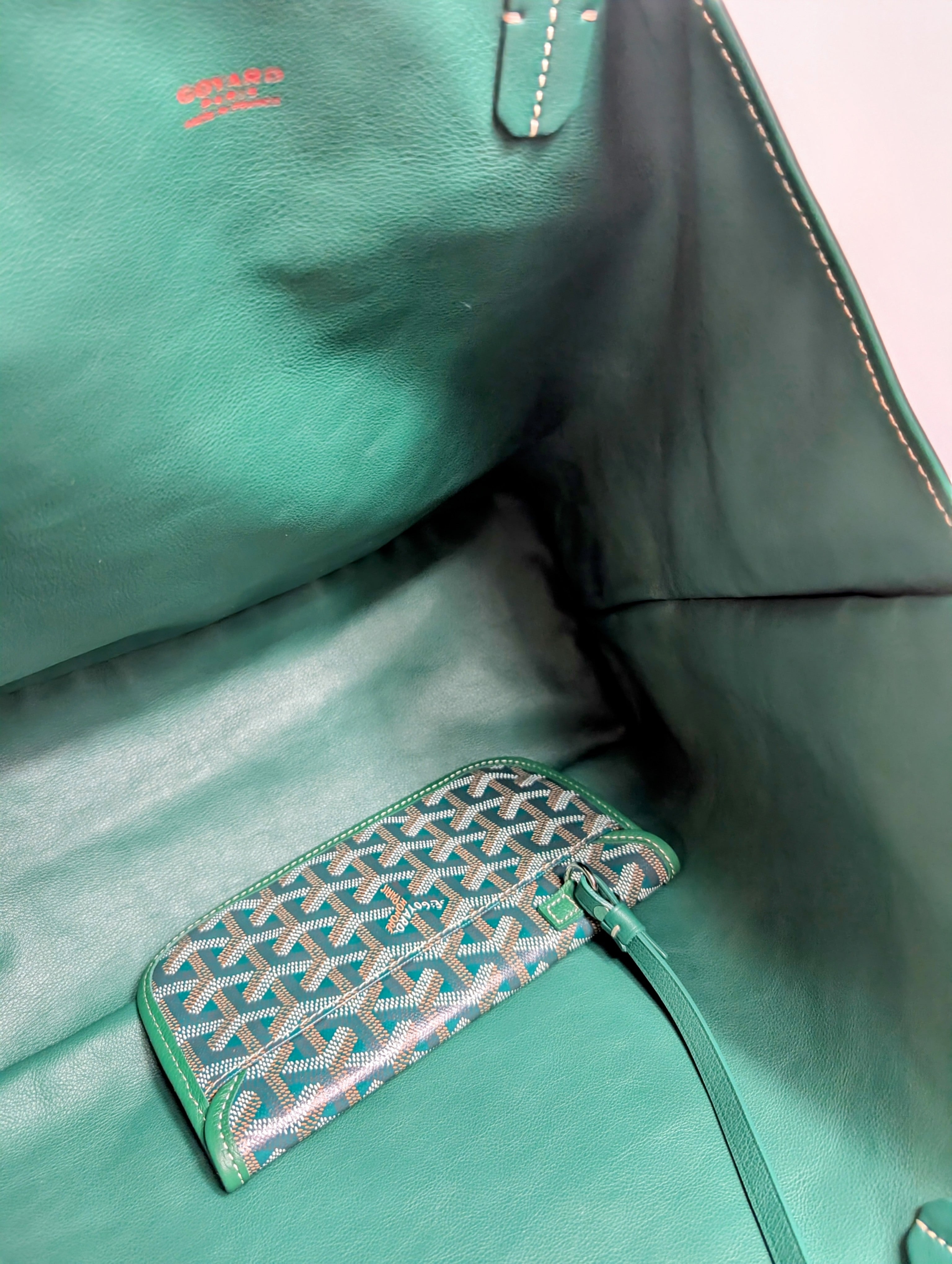 Goyard Anjou PM Tote Bag in Green, Reversible