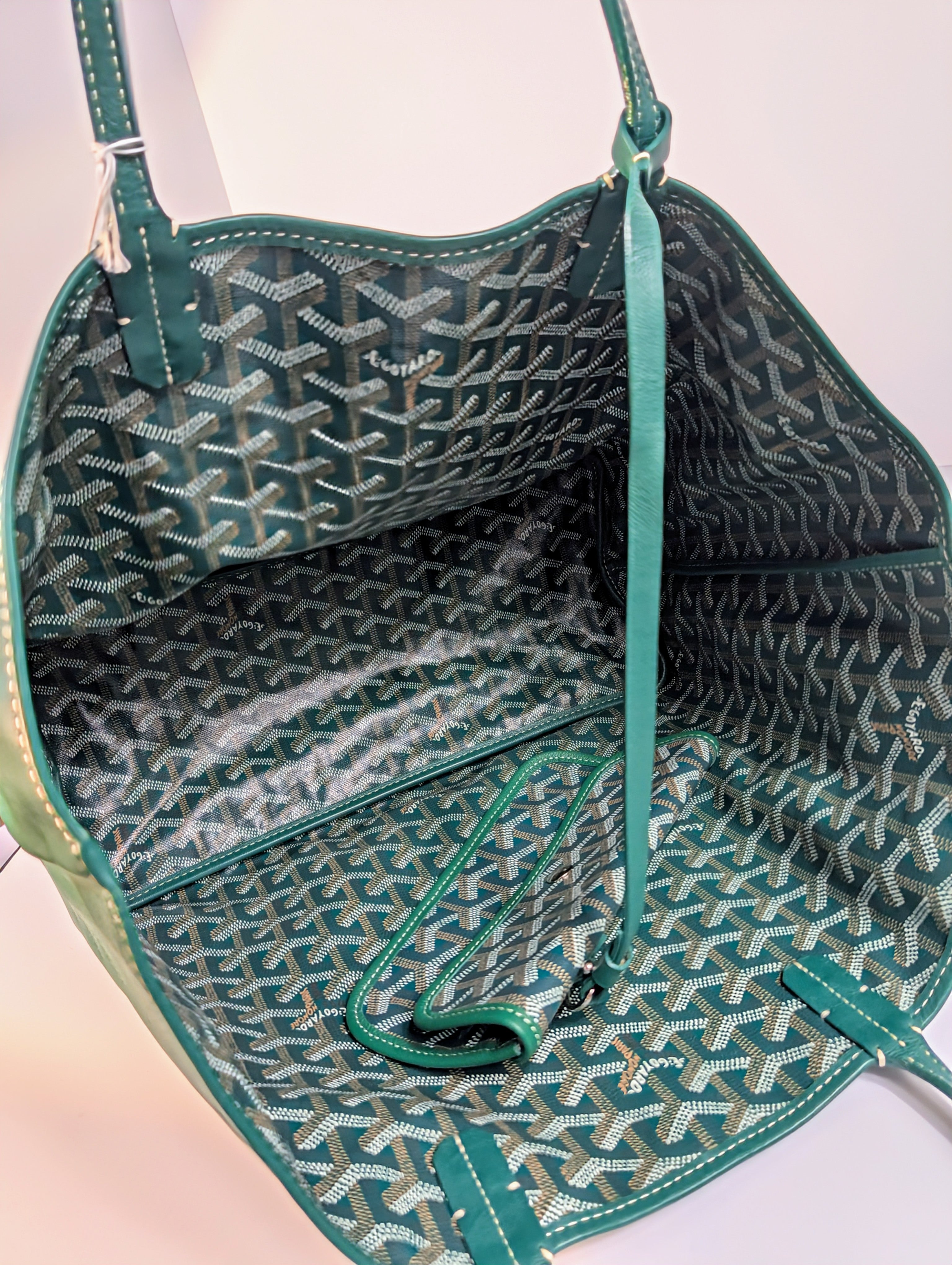 Goyard Anjou PM Tote Bag in Green, Reversible