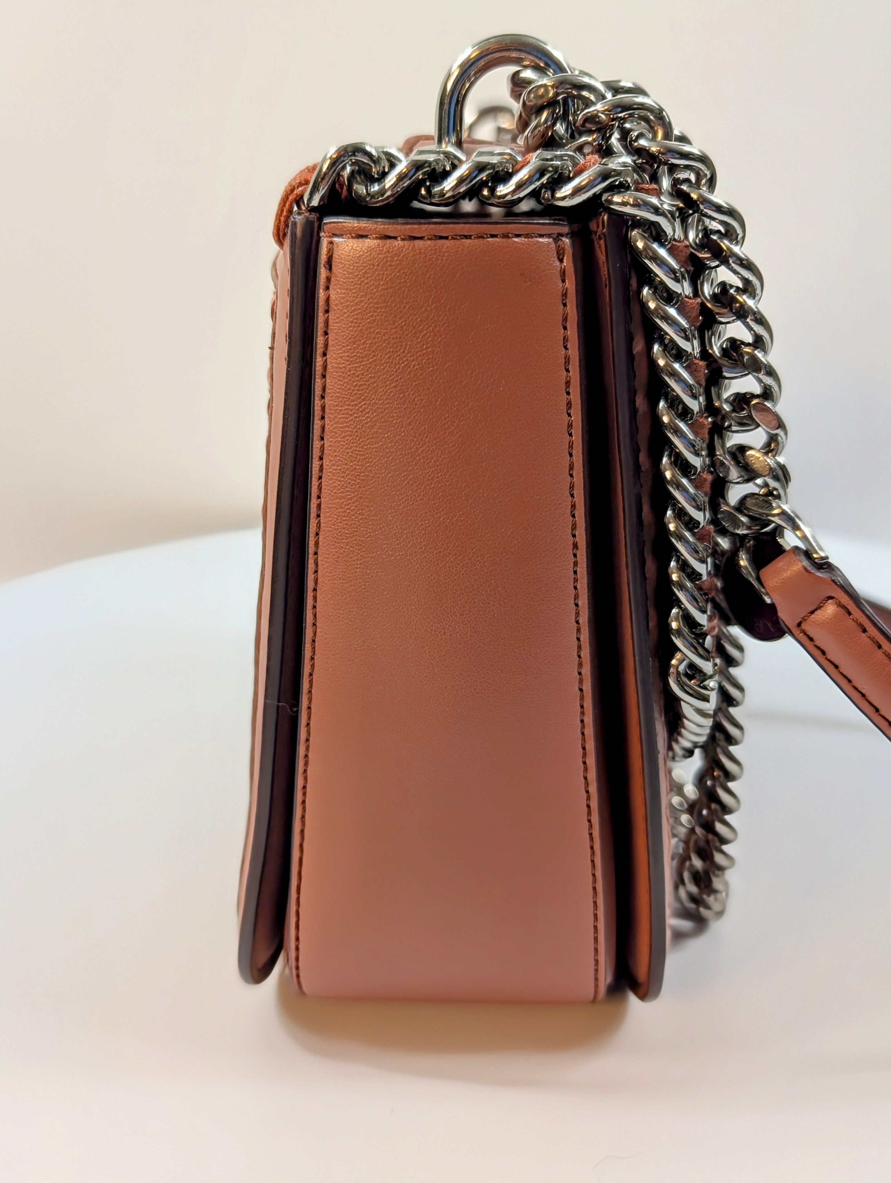 Stella McCartney Light Terracotta Falabella Mini Crossbody Bag