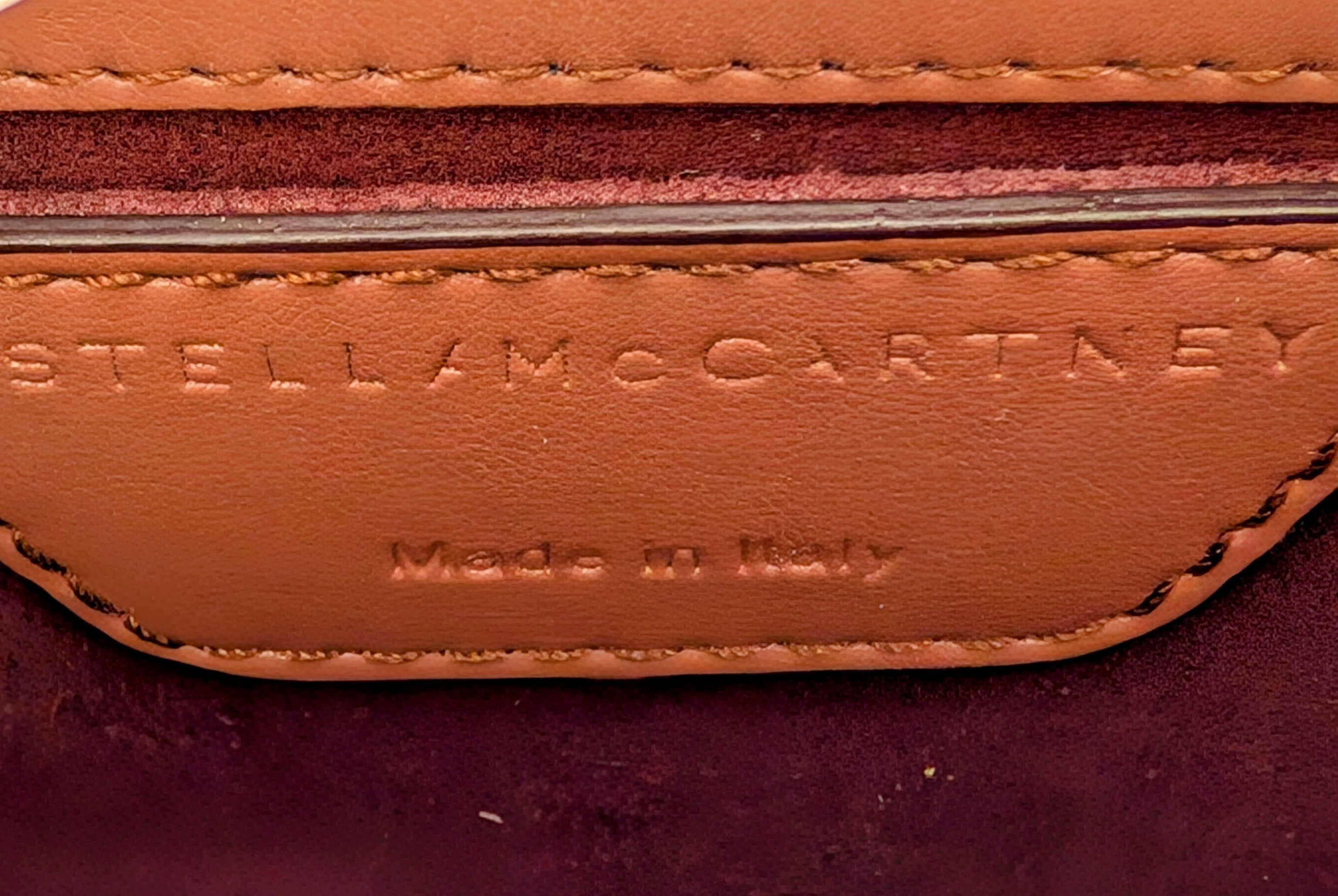 Stella McCartney Light Terracotta Falabella Mini Crossbody Bag
