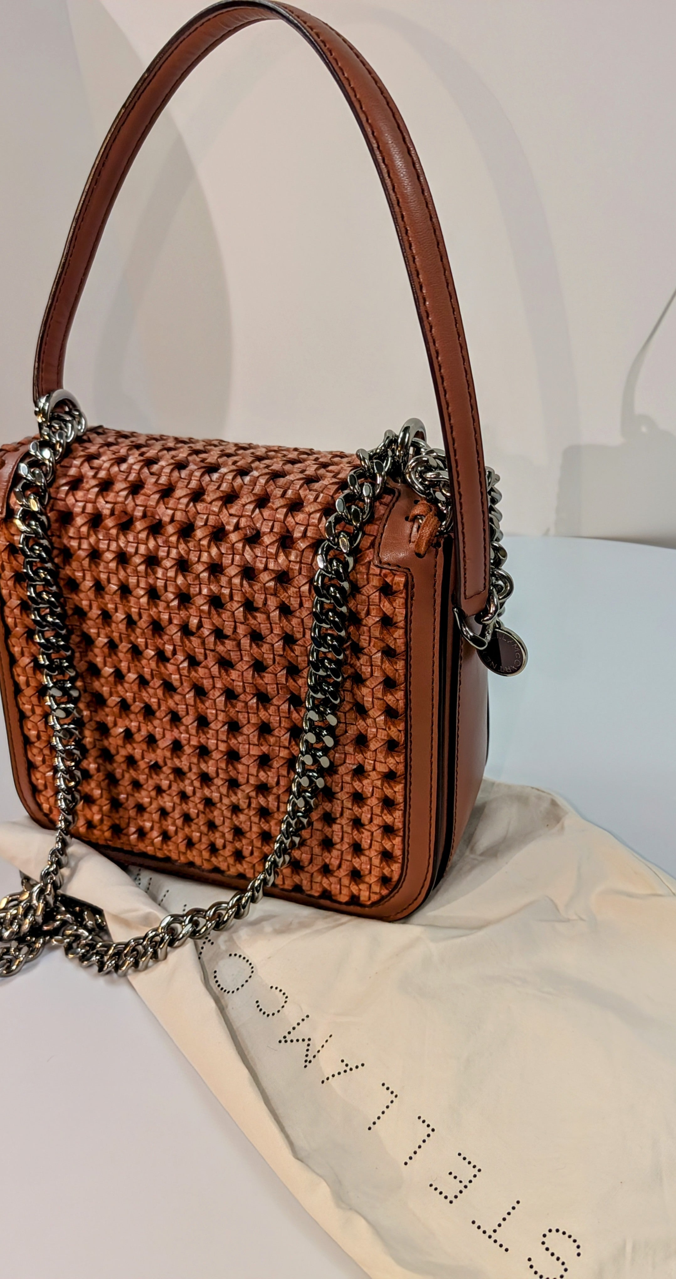Stella McCartney Light Terracotta Falabella Mini Crossbody Bag