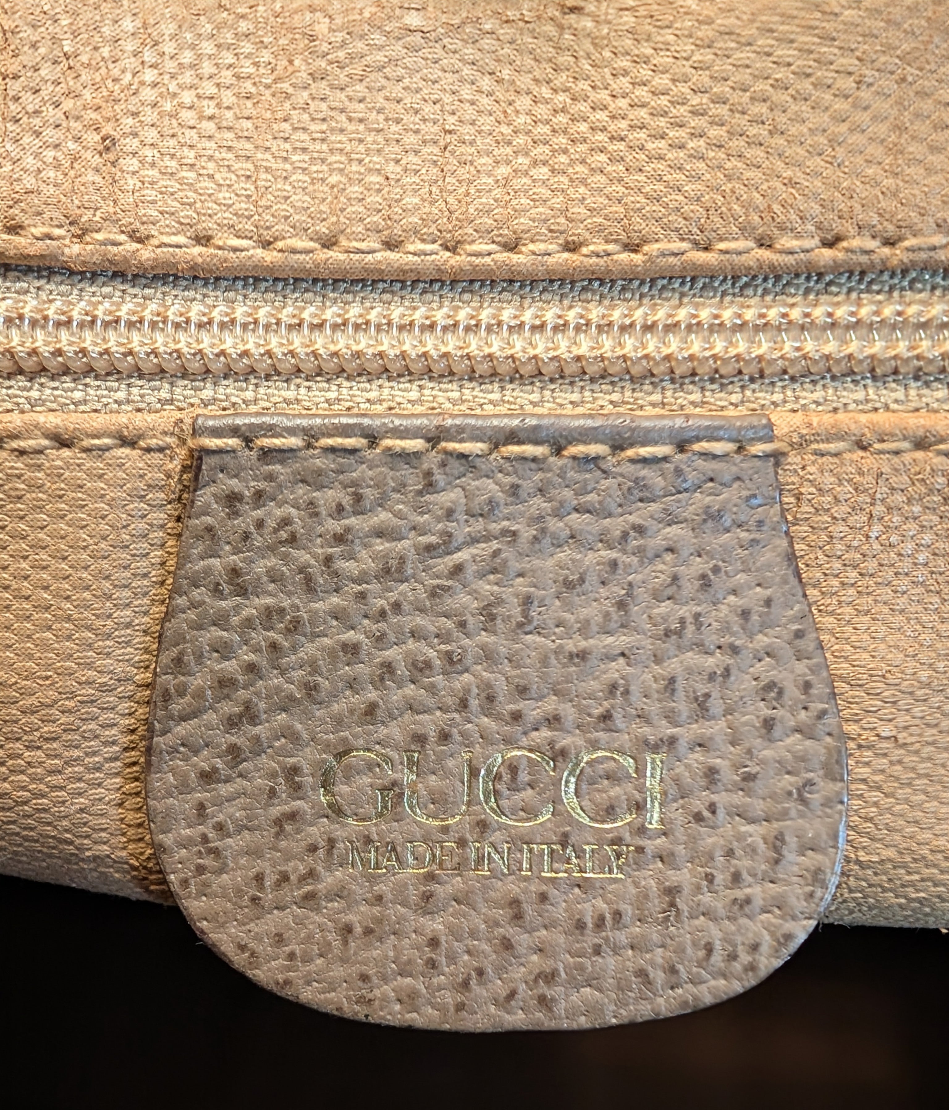 Gucci Vintage Boston Bag in GG Supreme Coated Canvas