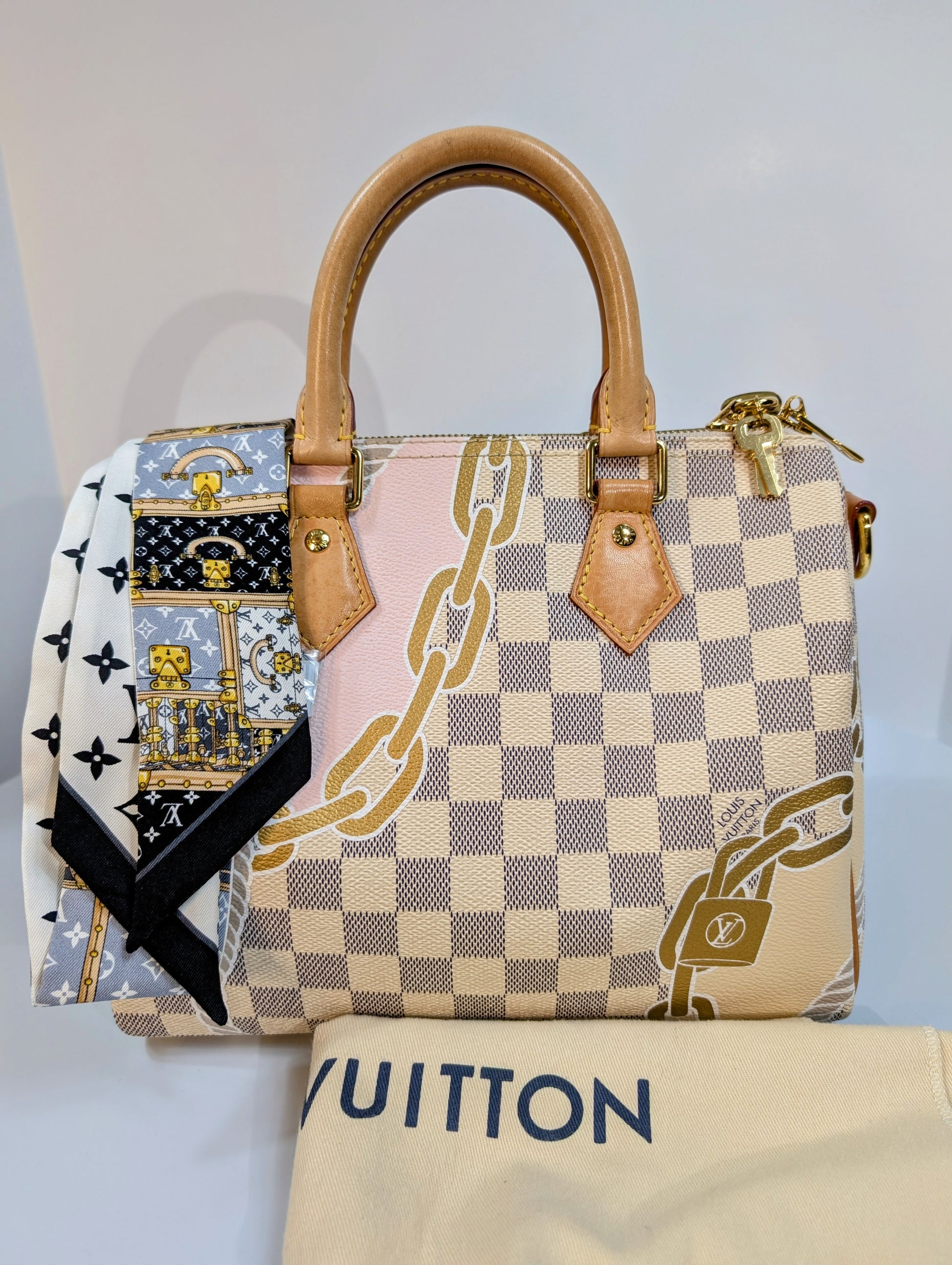 Louis Vuitton Nautical Damier Azur Speedy 25 Bandoulière