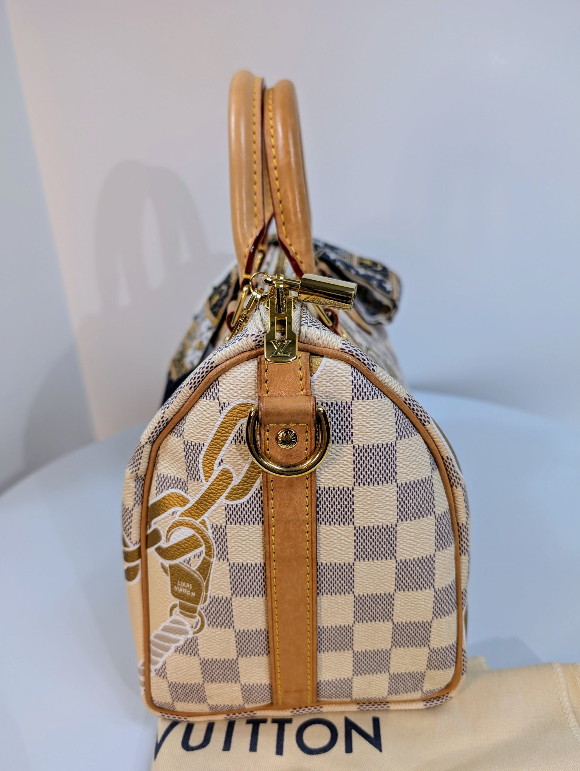 Louis Vuitton Nautical Damier Azur Speedy 25 Bandoulière