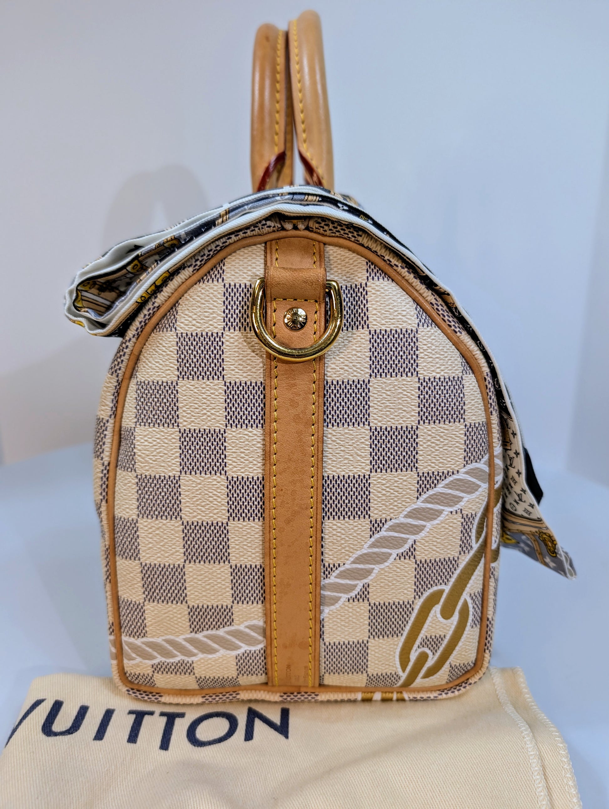 Louis Vuitton Nautical Damier Azur Speedy 25 Bandoulière