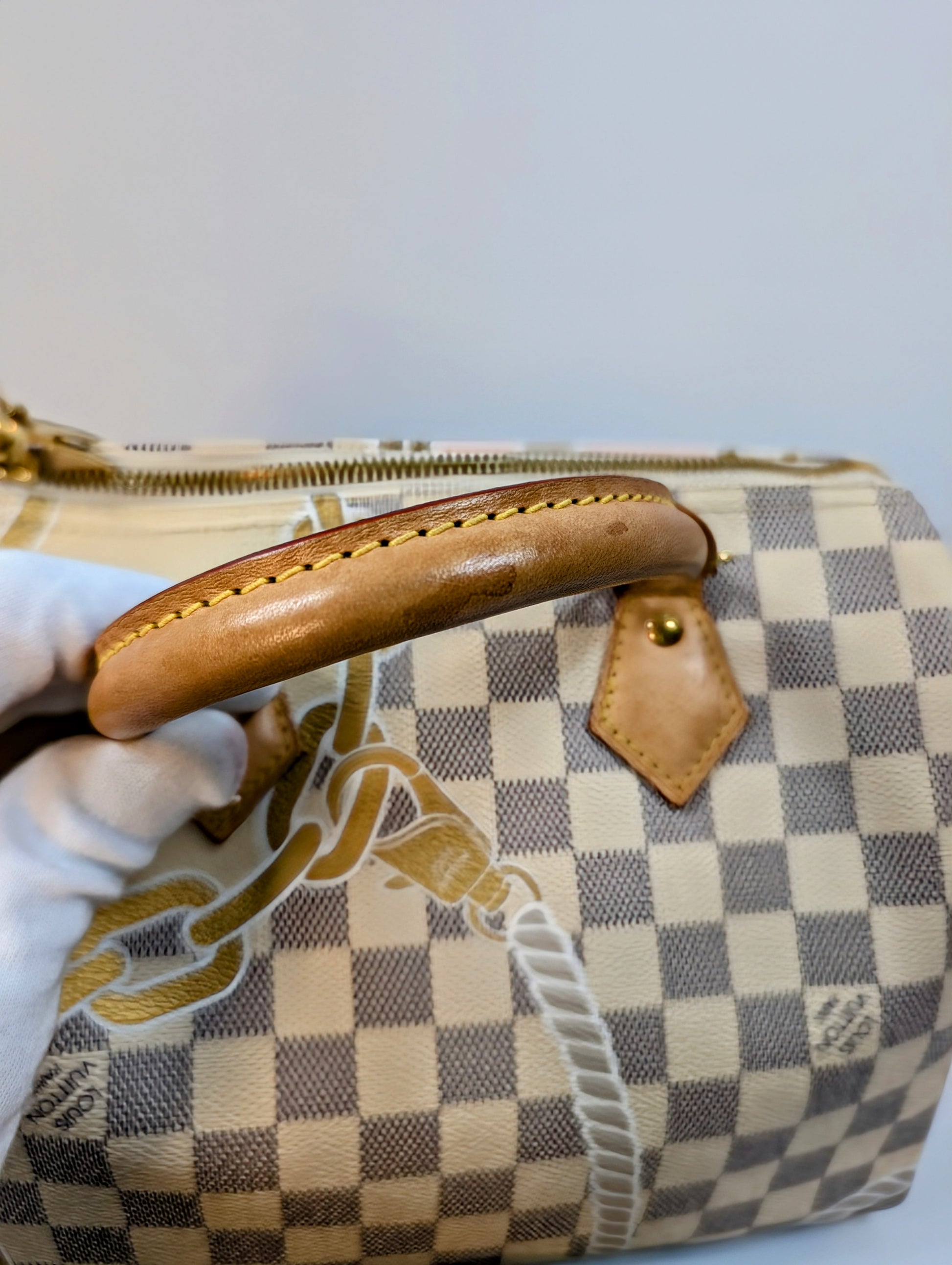 Louis Vuitton Nautical Damier Azur Speedy 25 Bandoulière