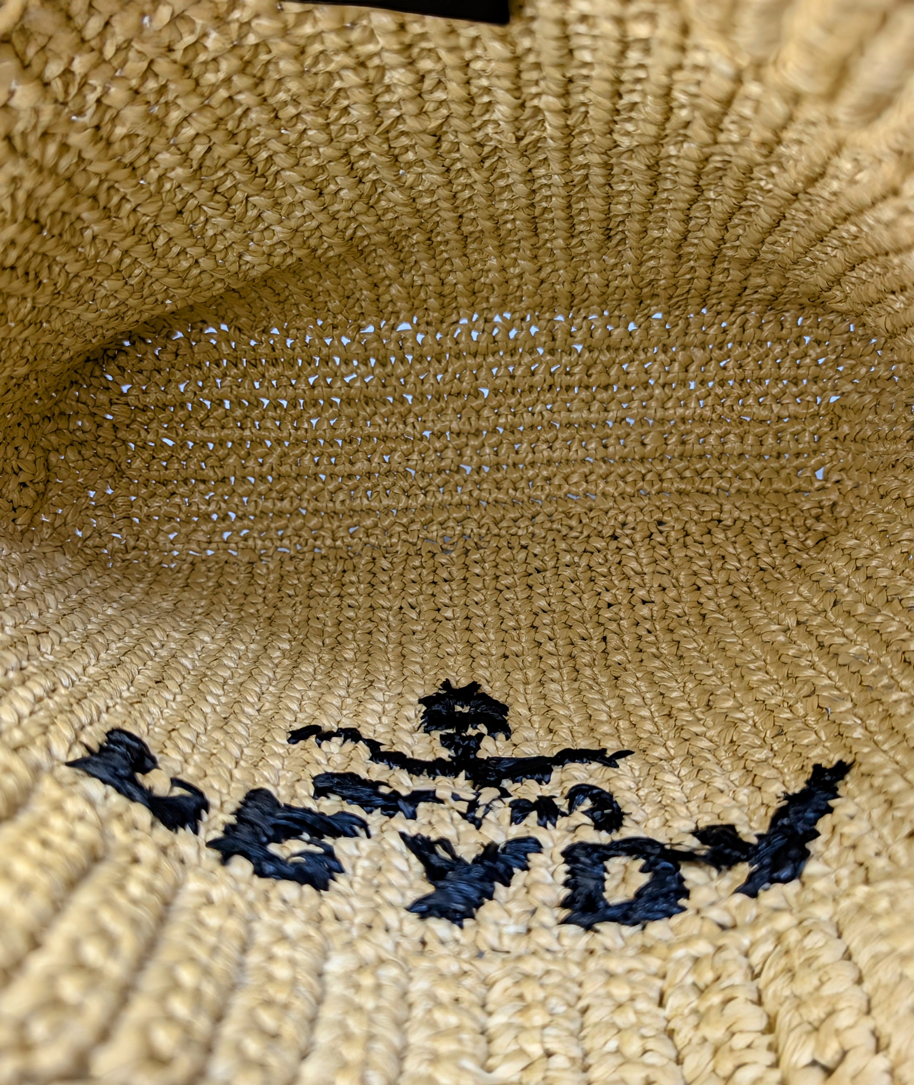 Prada Natural/Beige Small Woven Raffia Tote