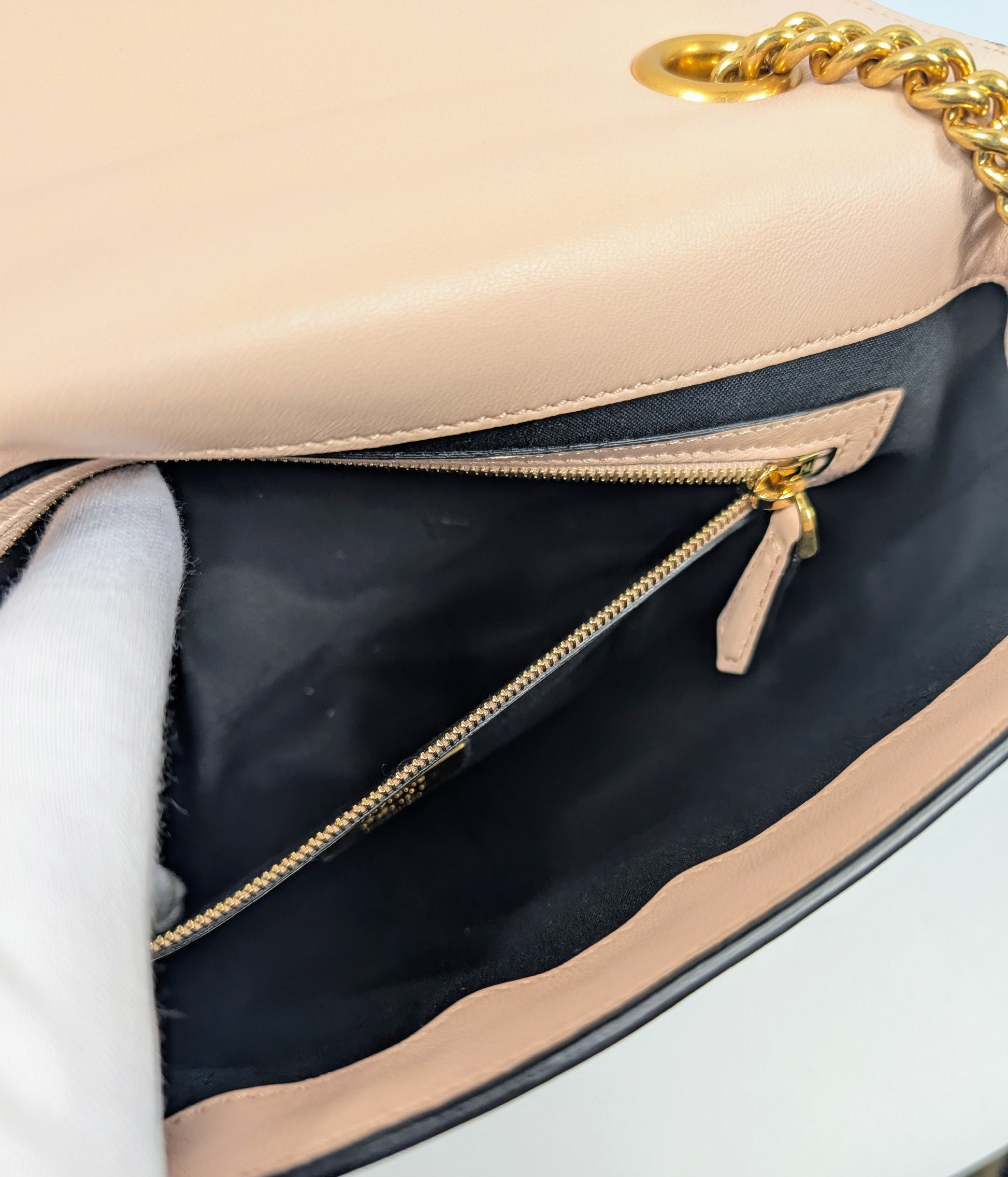 Fendi Bicolor Light Pink and Black Baguette Bag