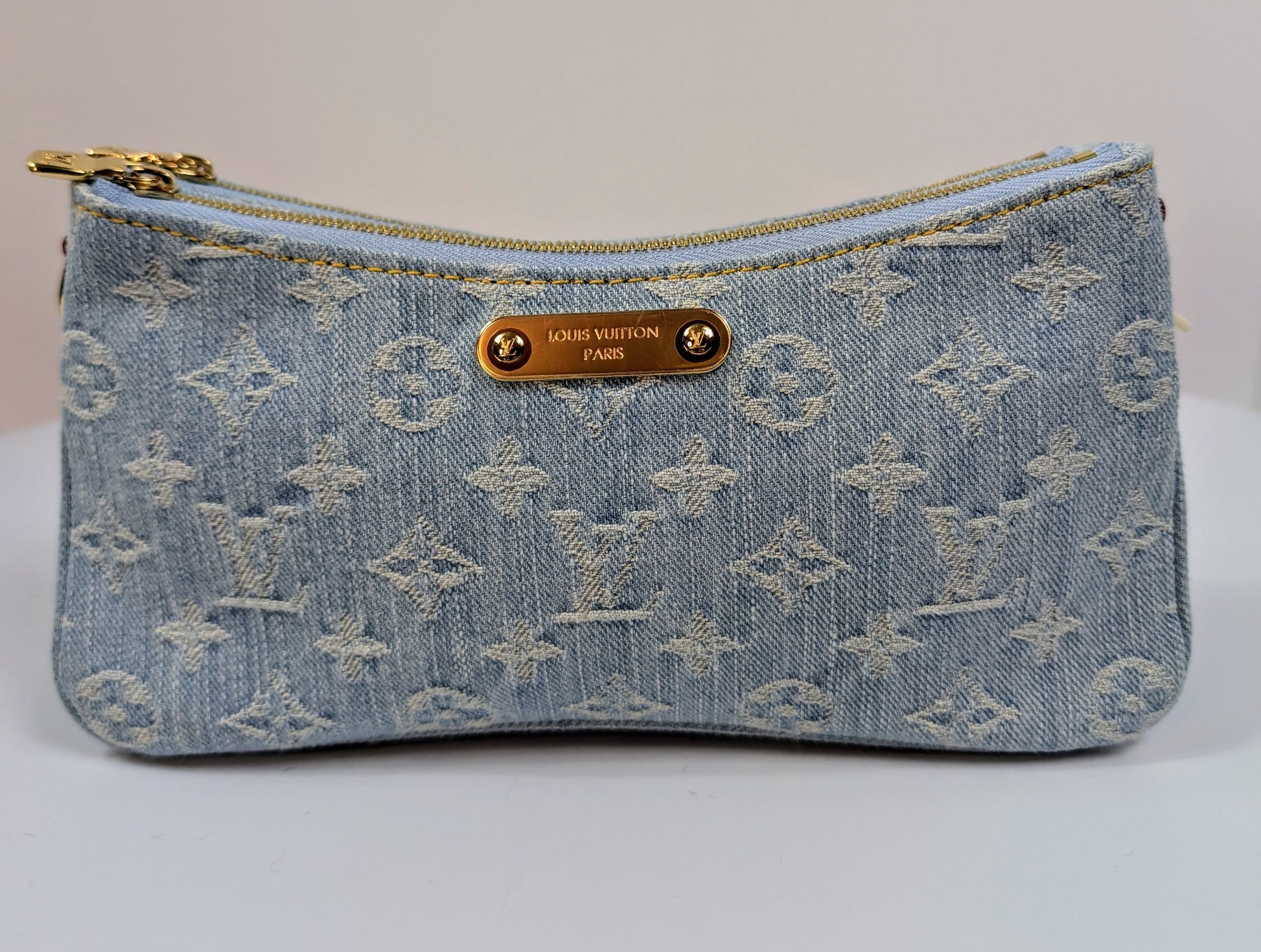Louis Vuitton Blue Monogram Denim Mini Pochette