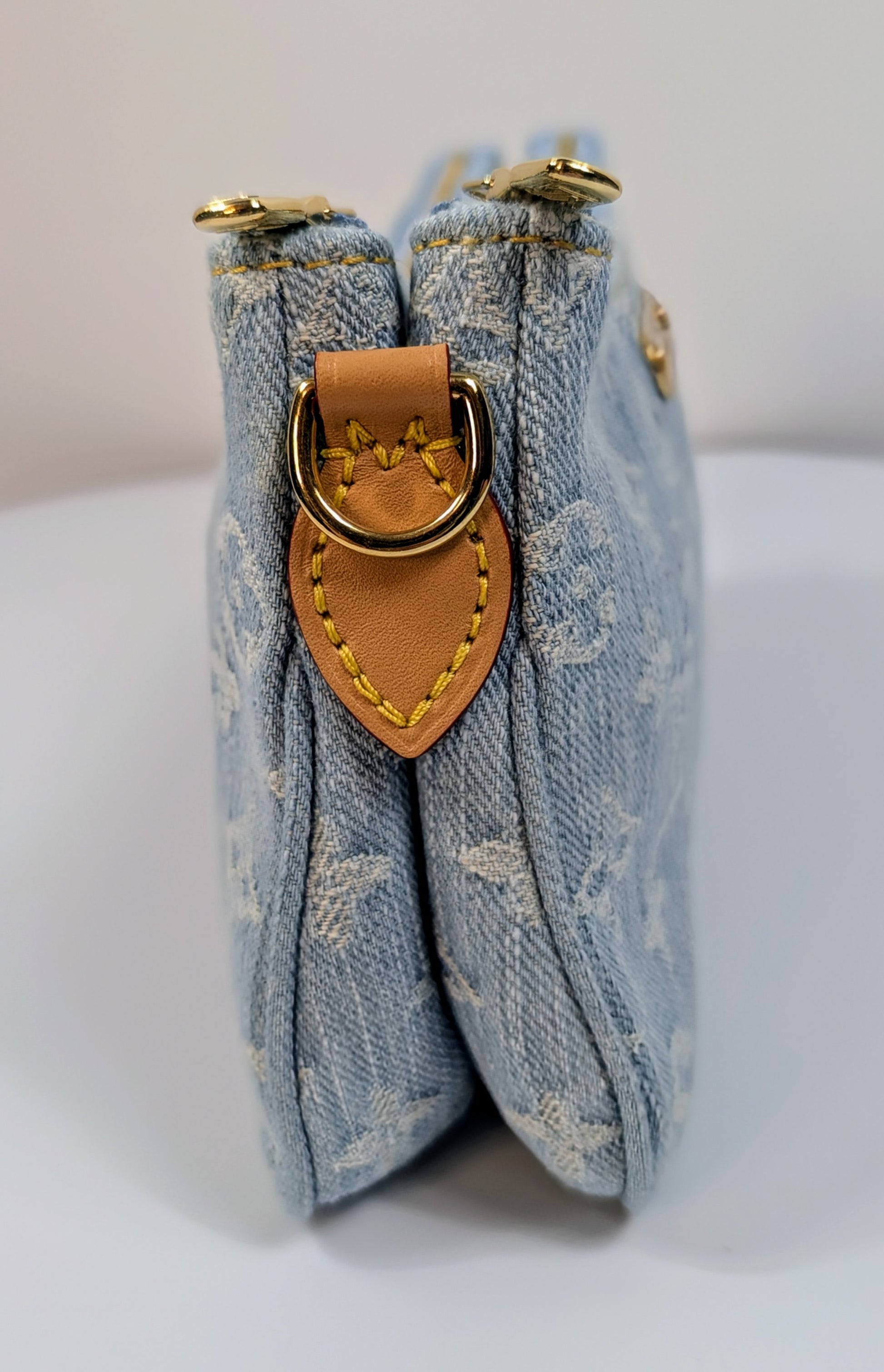 Louis Vuitton Blue Monogram Denim Mini Pochette