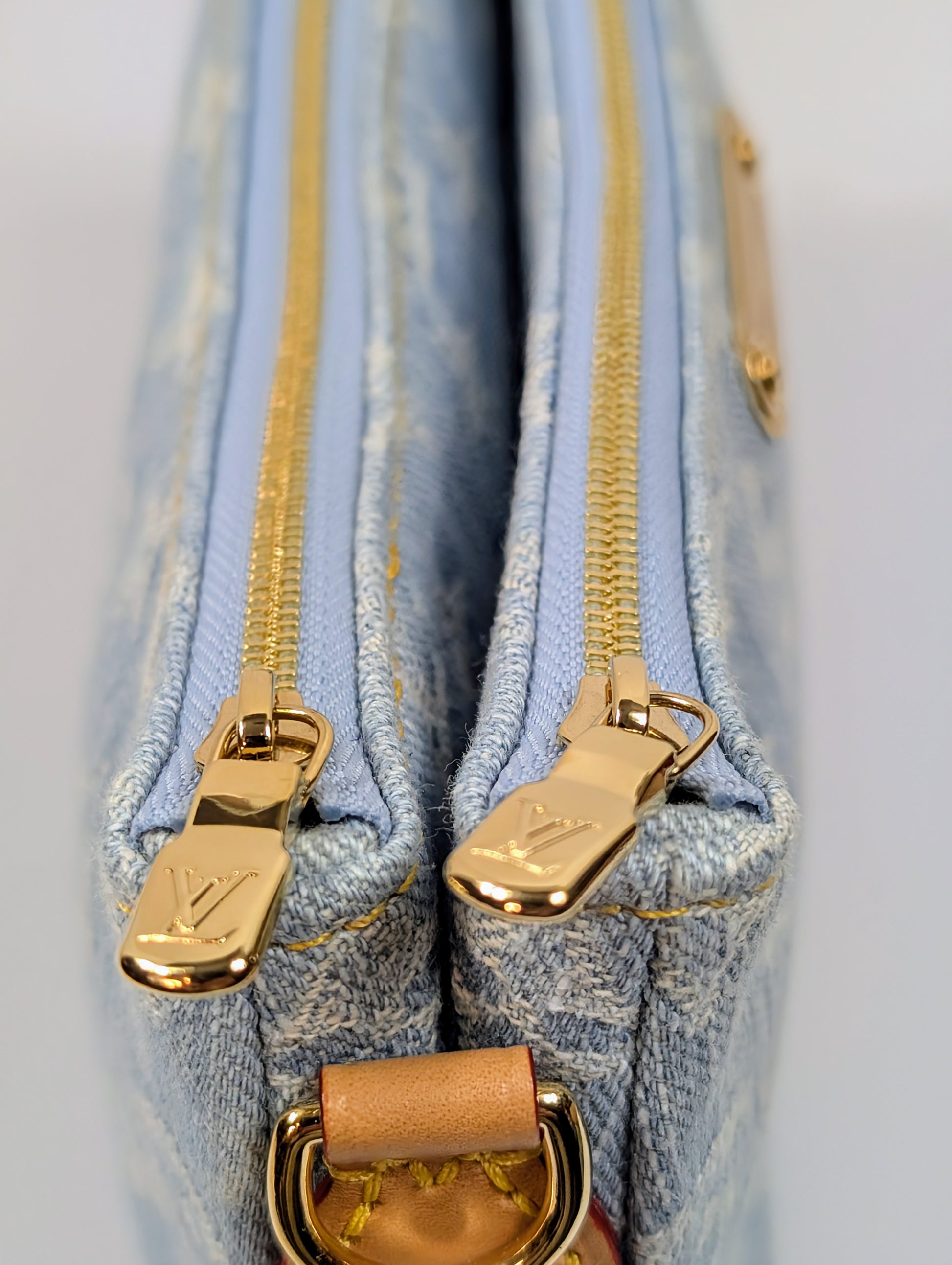 Louis Vuitton Blue Monogram Denim Mini Pochette