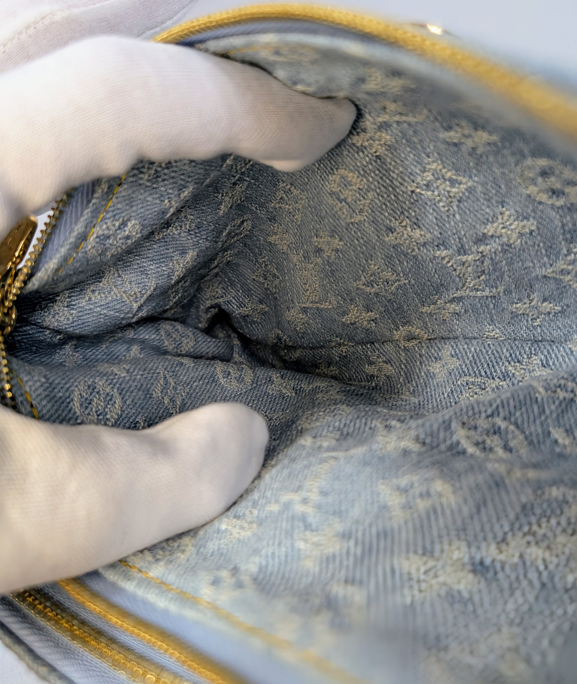 Louis Vuitton Blue Monogram Denim Mini Pochette