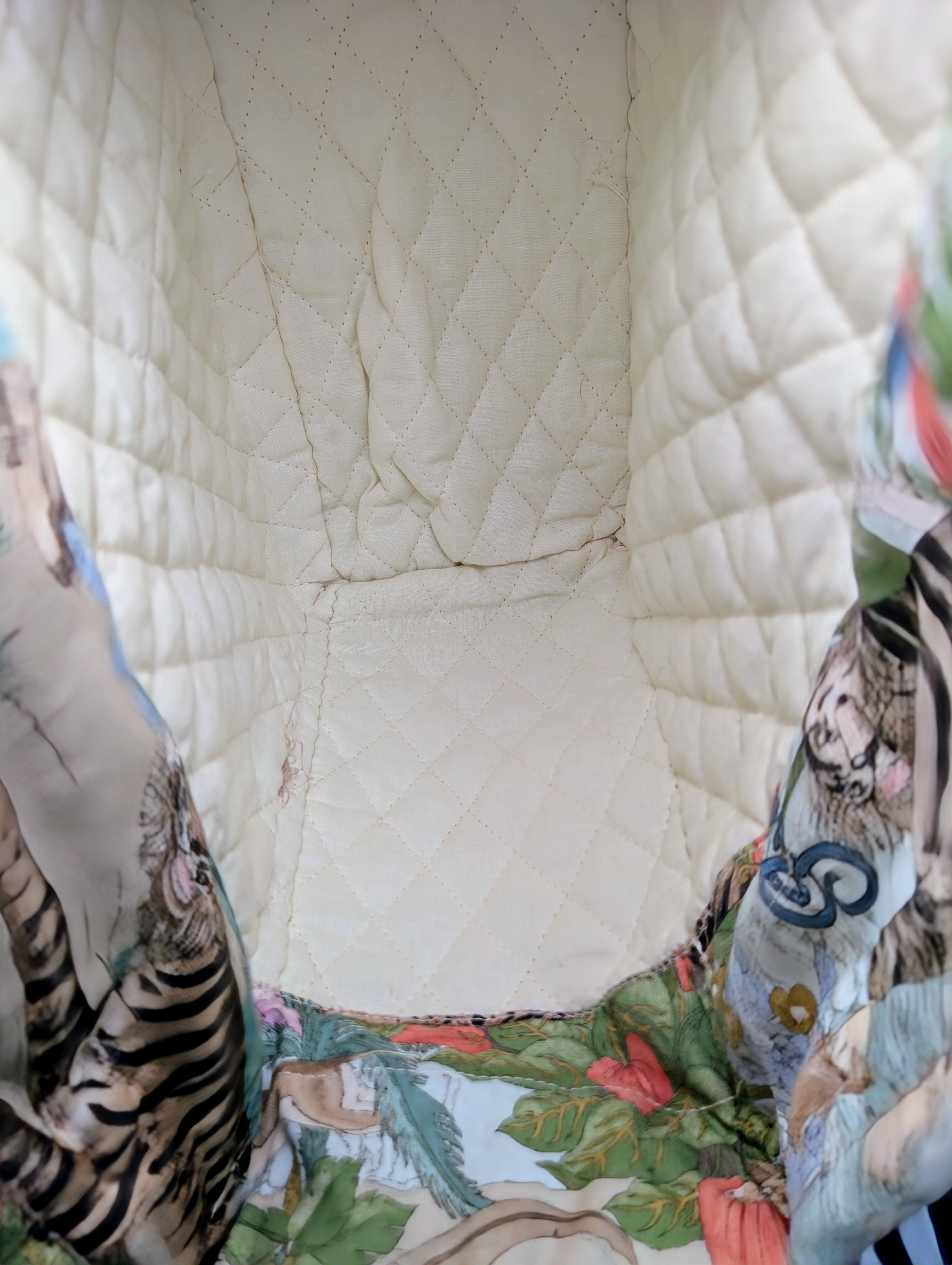 Custom Hand-Sewn Top Handle Bag from Gucci Fabric (1-of-1)
