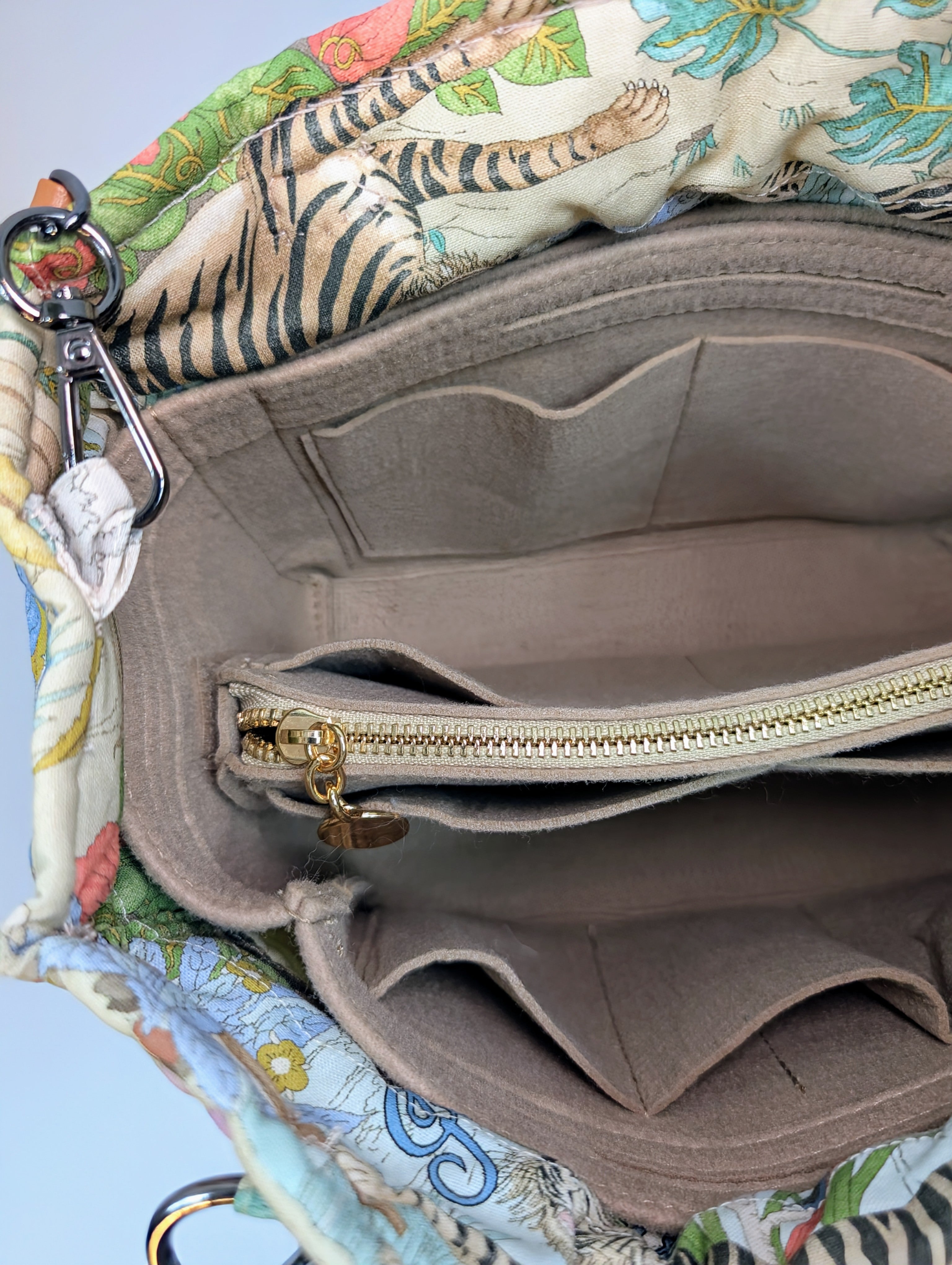 Custom Hand-Sewn Top Handle Bag from Gucci Fabric (1-of-1)