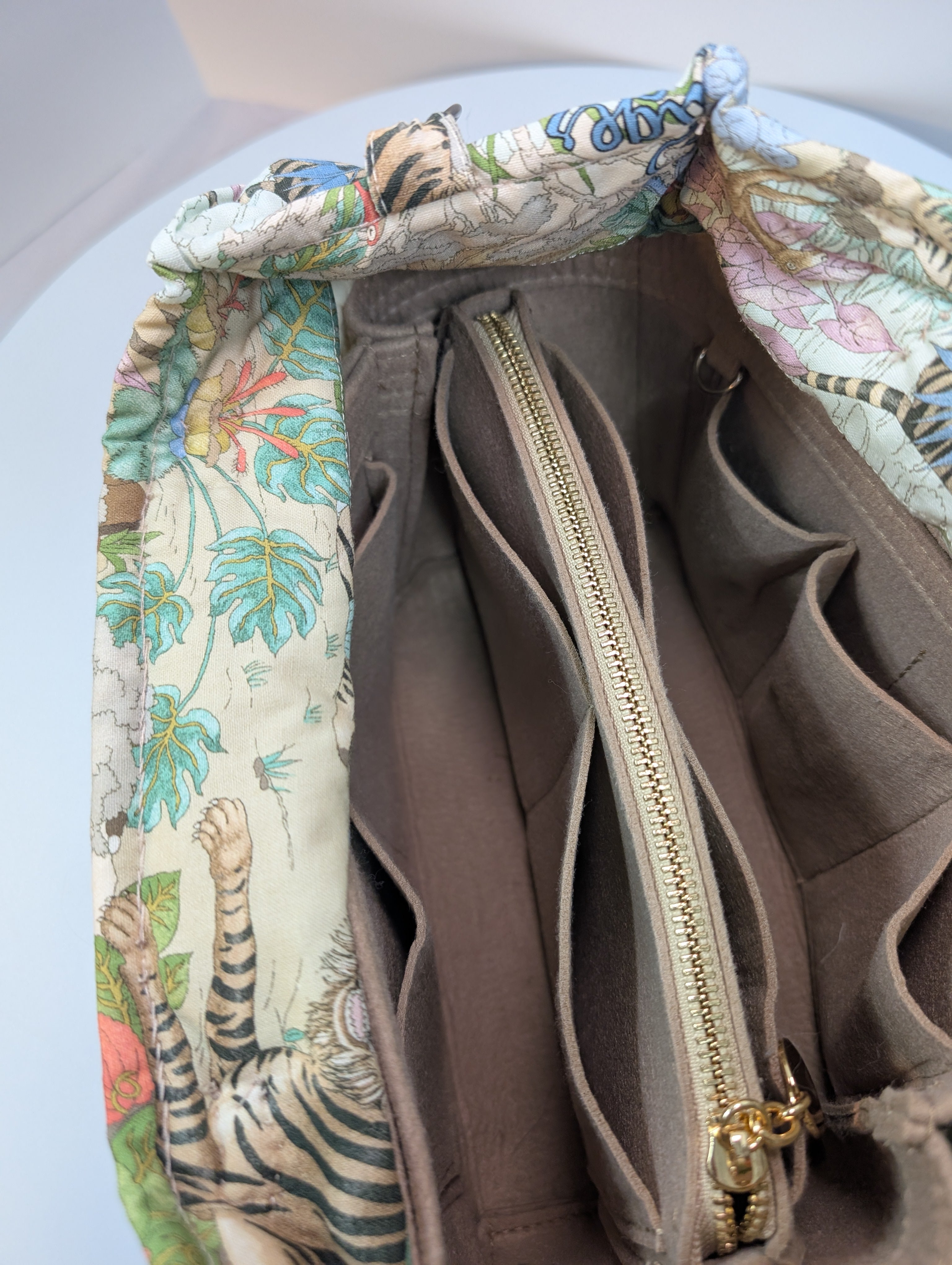 Custom Hand-Sewn Top Handle Bag from Gucci Fabric (1-of-1)