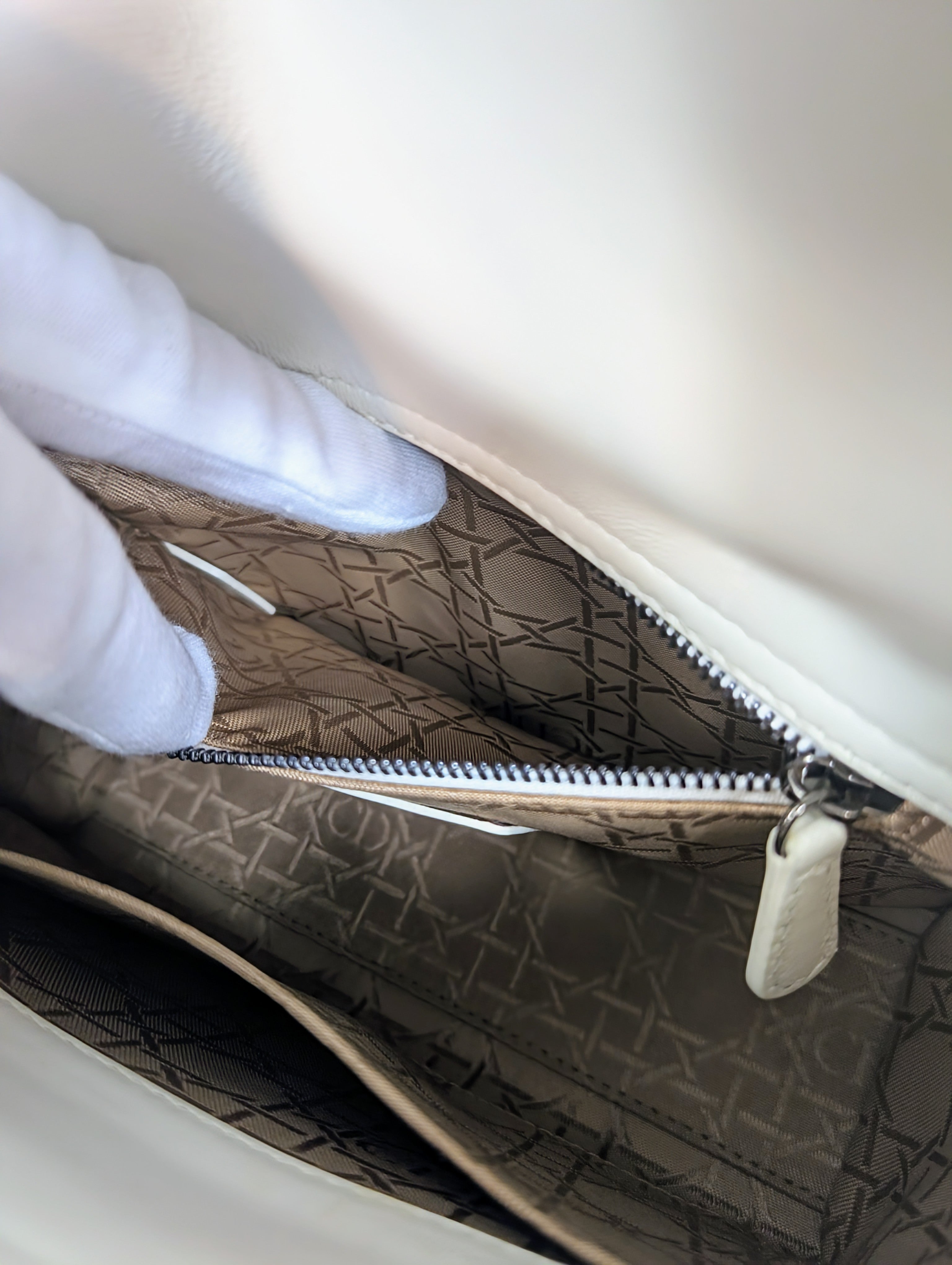 Dior Lady Dior Ivory My ABCDior Bag in Cannage Lambskin
