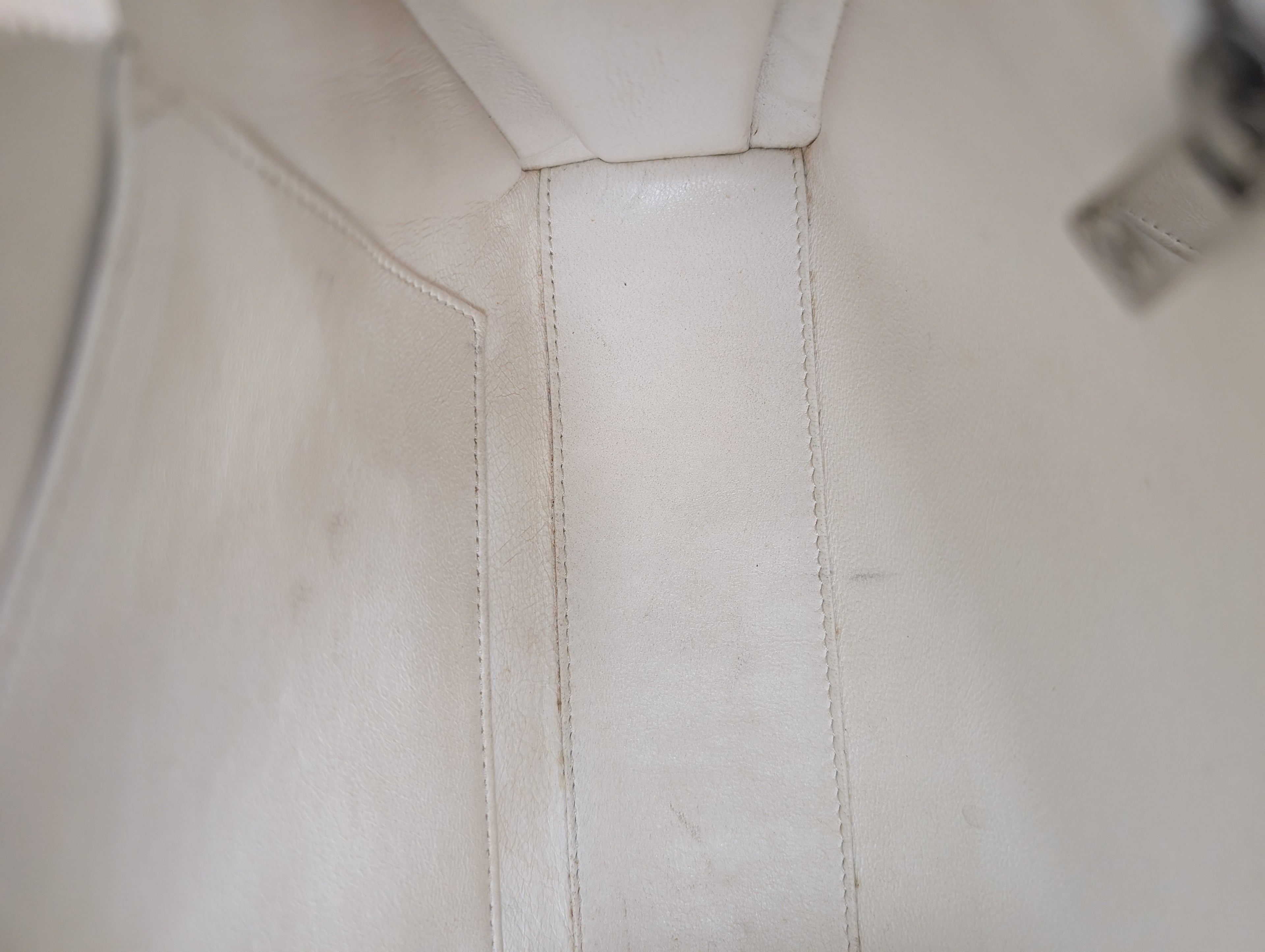 Chanel Vintage White Chocolate Bar/Camera Shoulder Bag