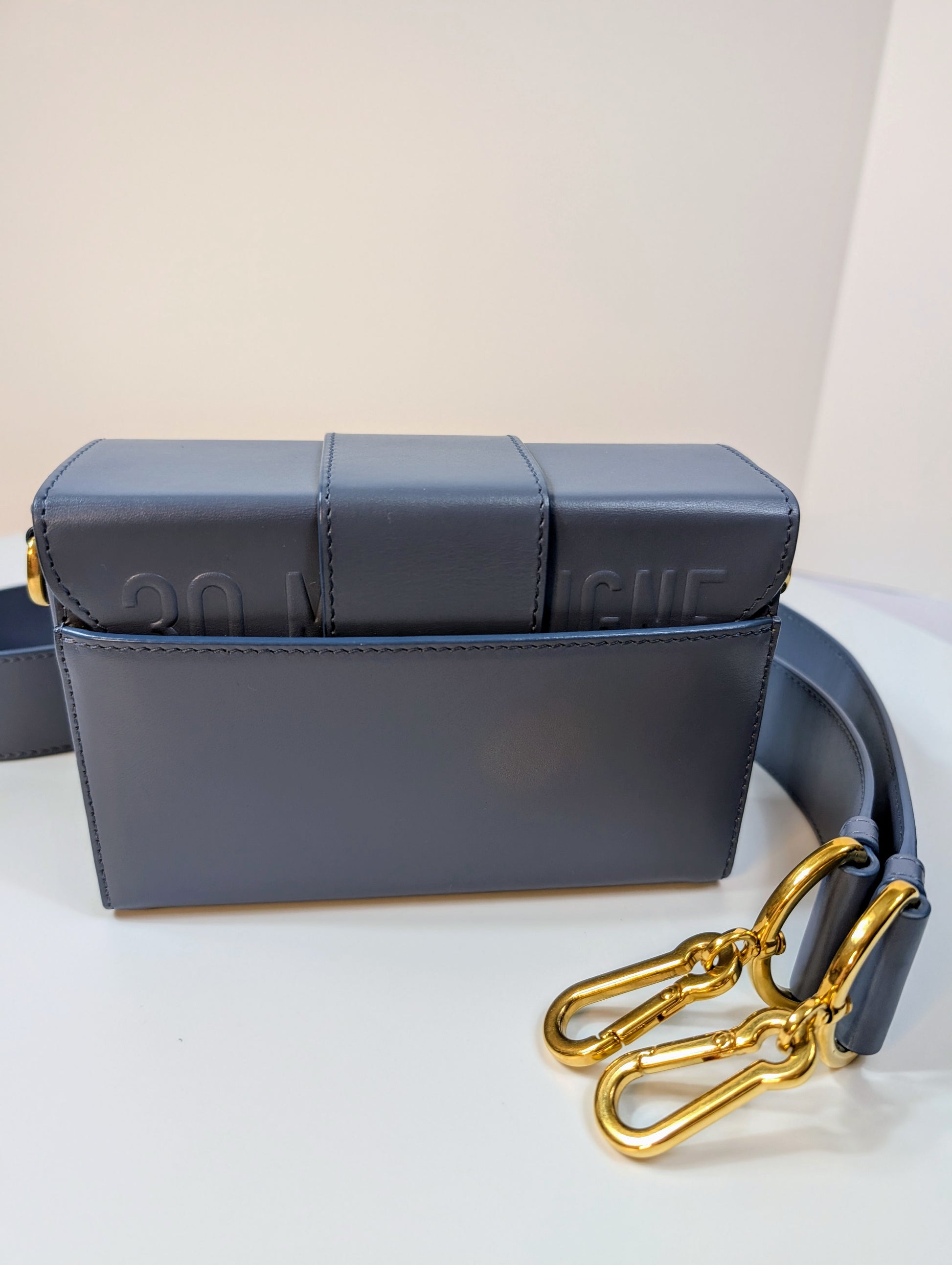 Dior Blue Caro Chain Pouch (Mini Box Bag)